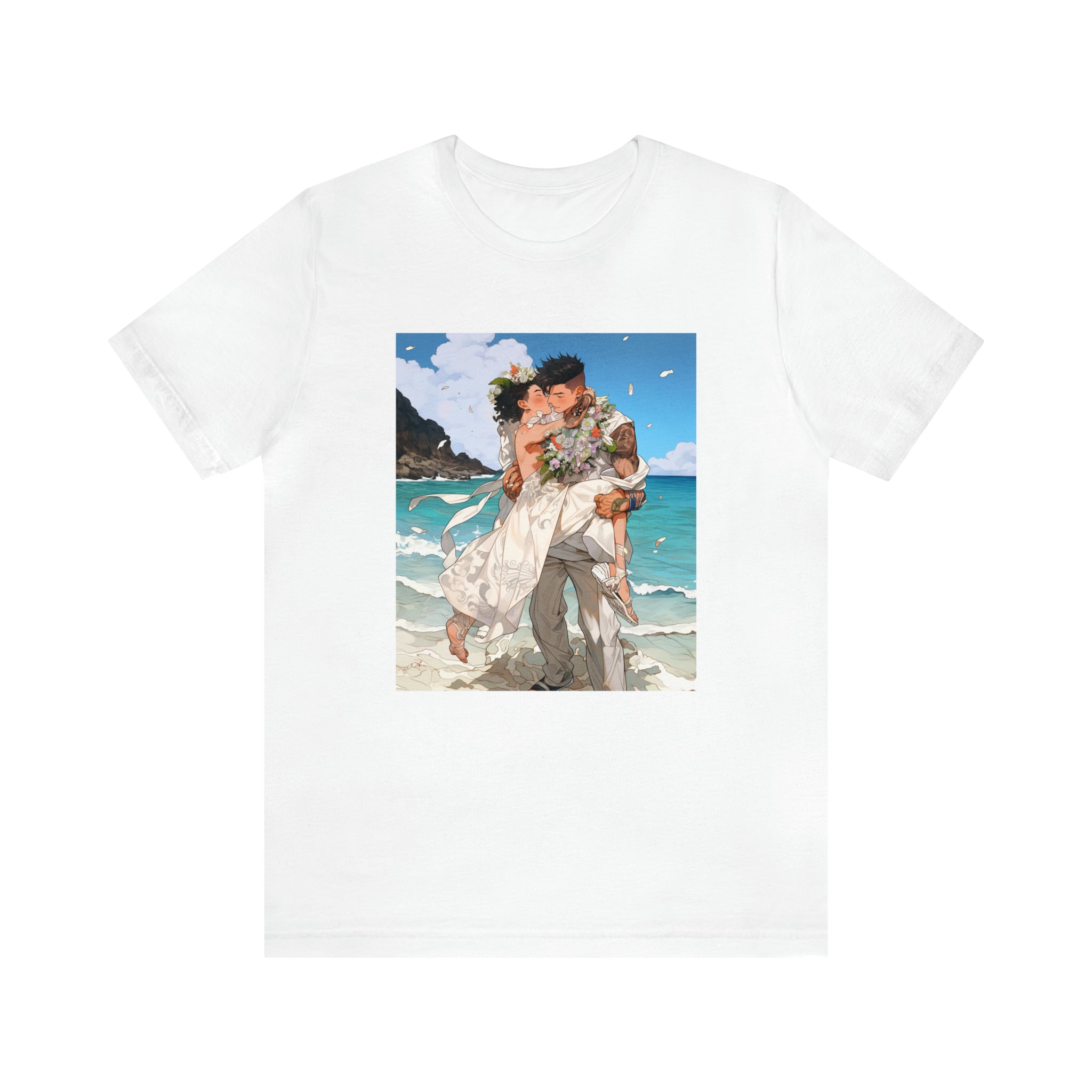 Seoul Beach Vibes Tattoos Guys Wedding Short Sleeve Tee