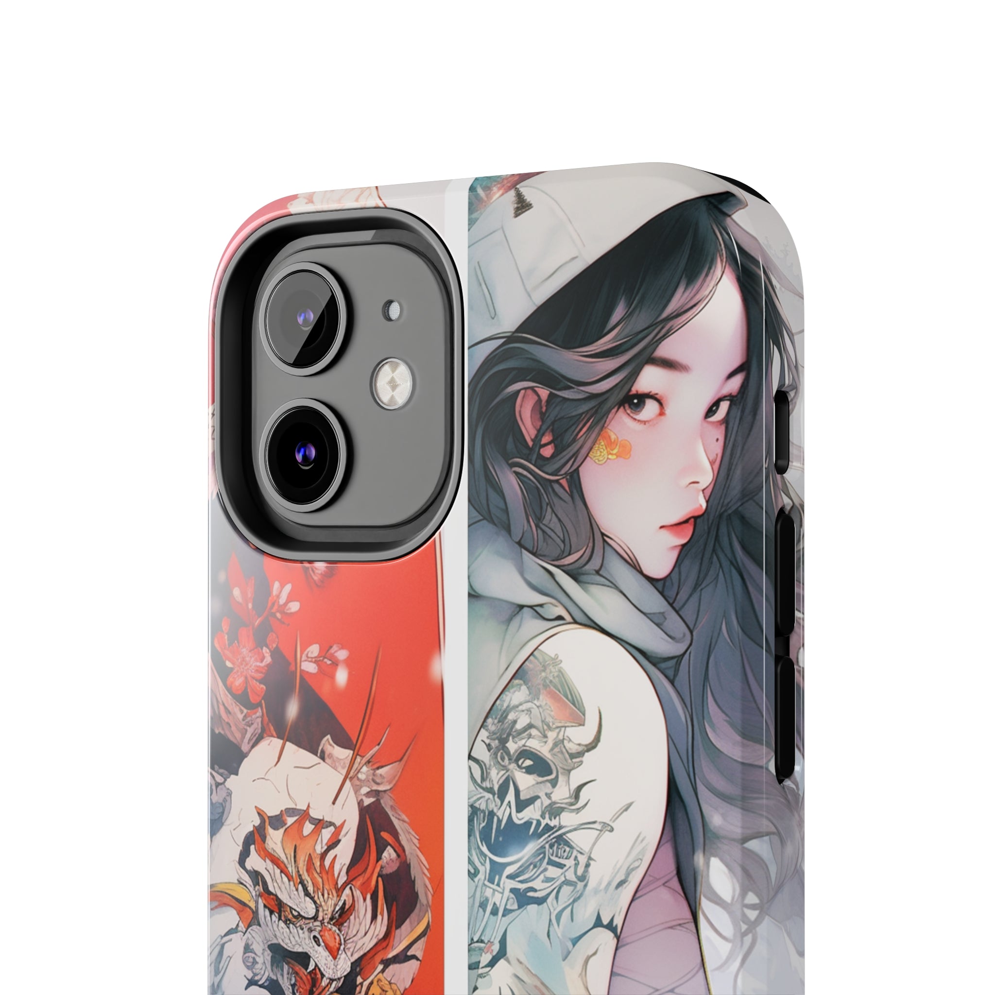 Snowboarding Girl's Odyssey: Impact-Resistant iPhone Case