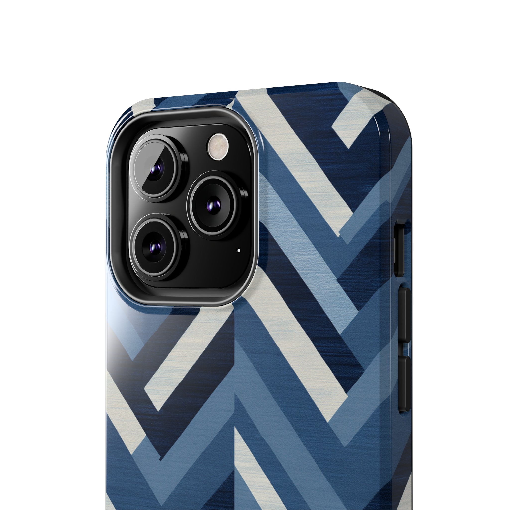 Azure Mosaic: Impact-Resistant iPhone Case