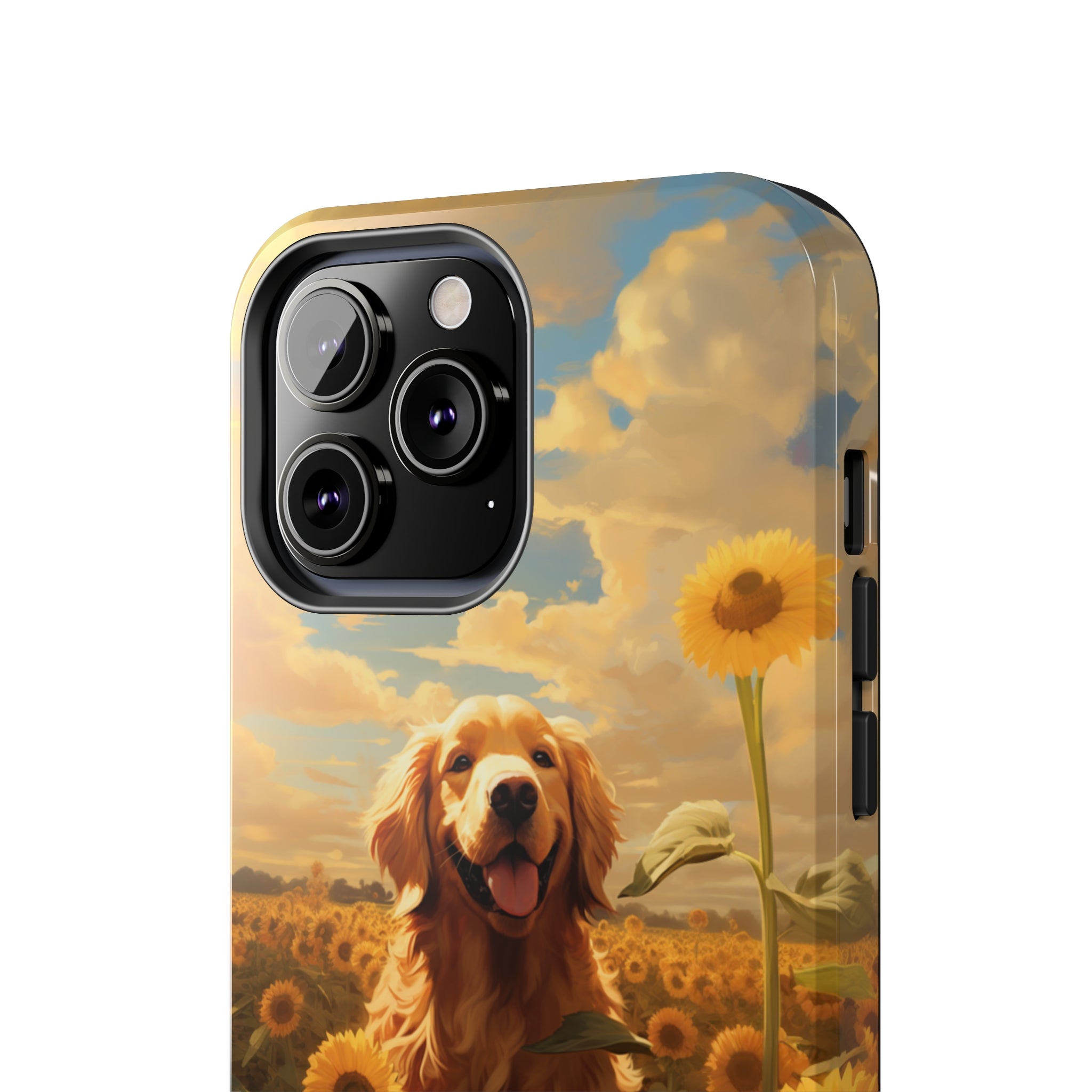 Golden Retriever Love: Impact-Resistant iPhone Case