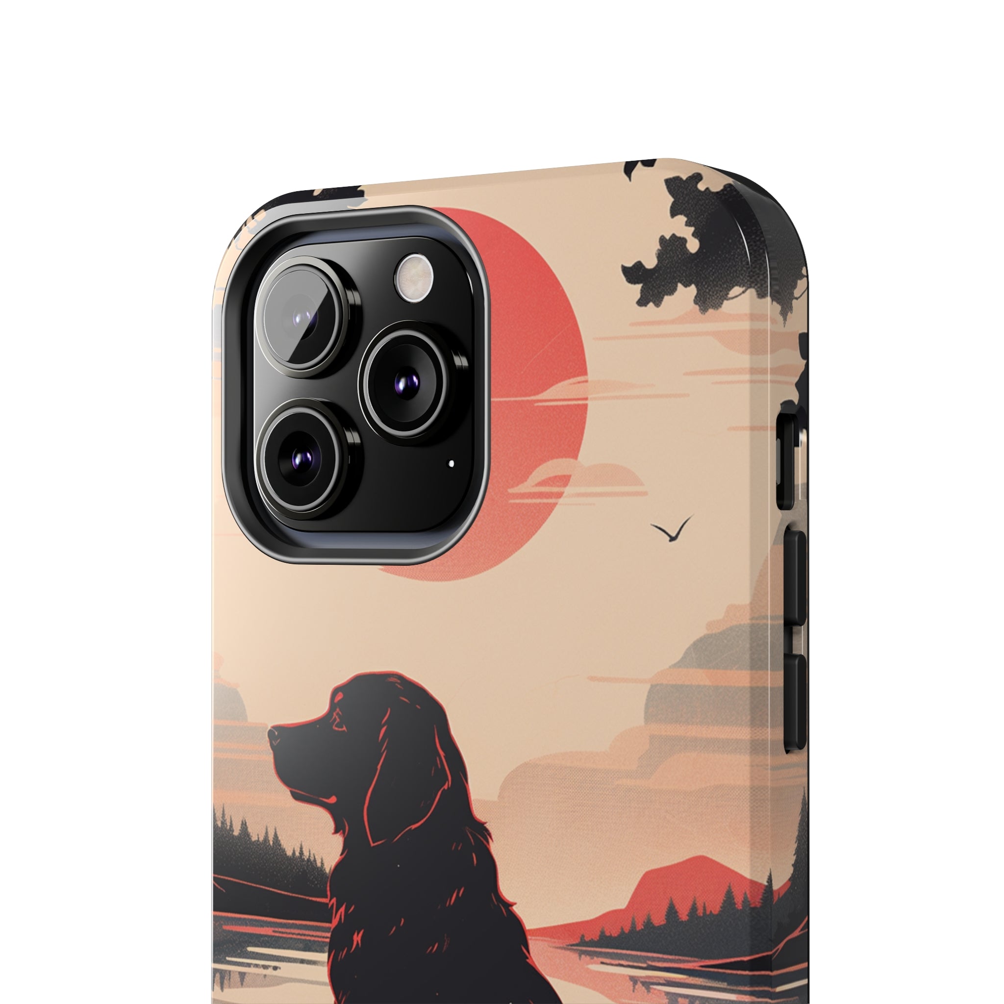 Golden Retriever Love - Dark Mode: Impact-Resistant iPhone Case