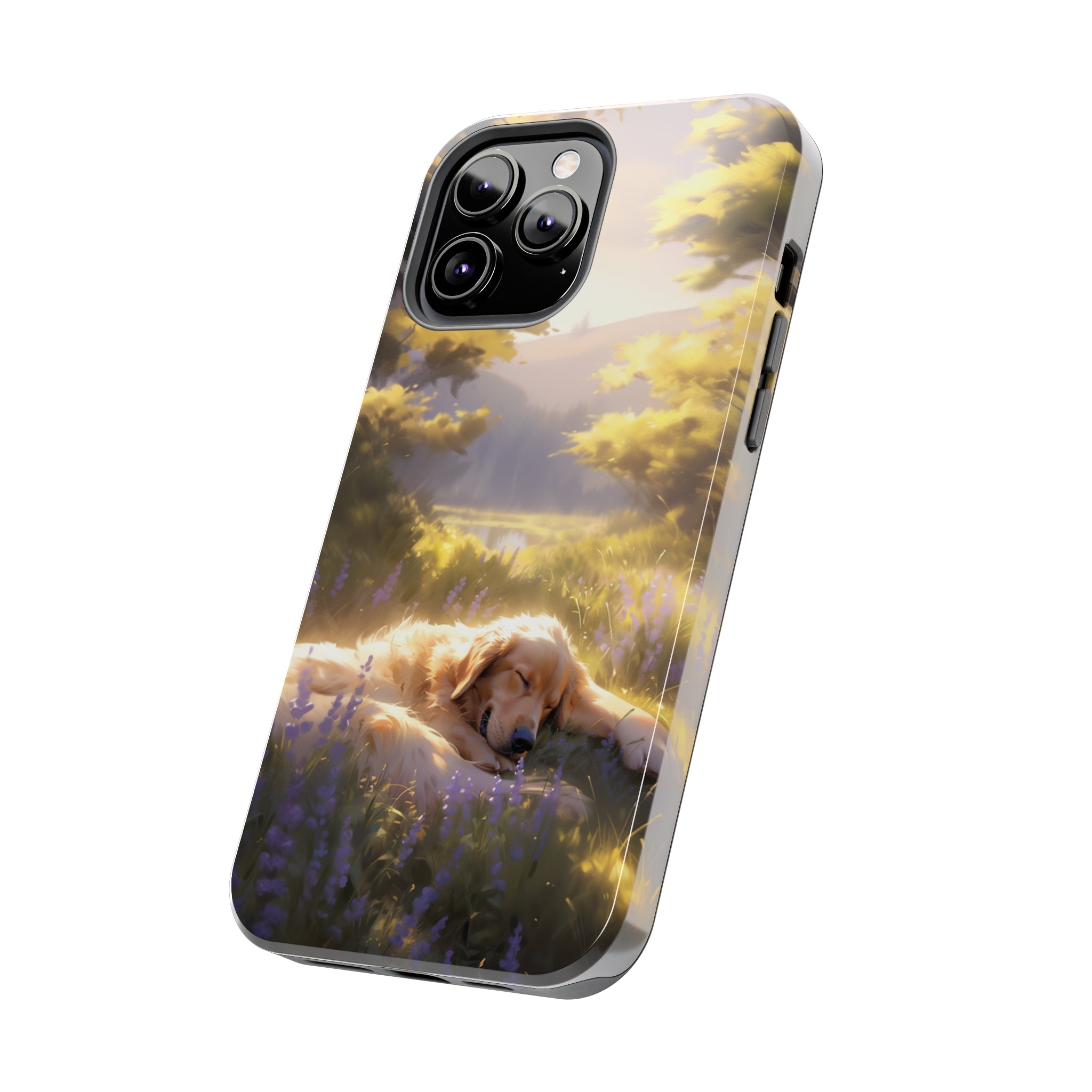 Golden Retriever Love: Impact-Resistant iPhone Case