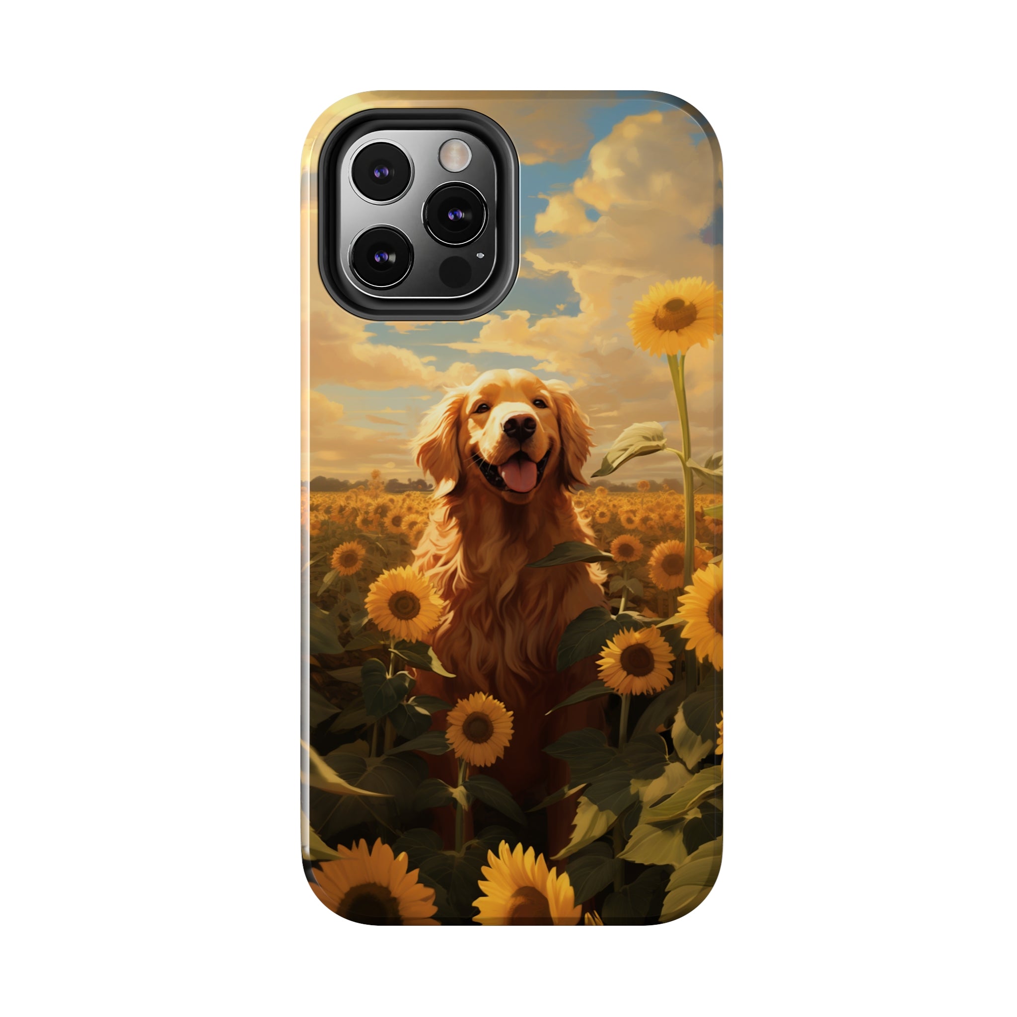 Golden Retriever Love: Impact-Resistant iPhone Case