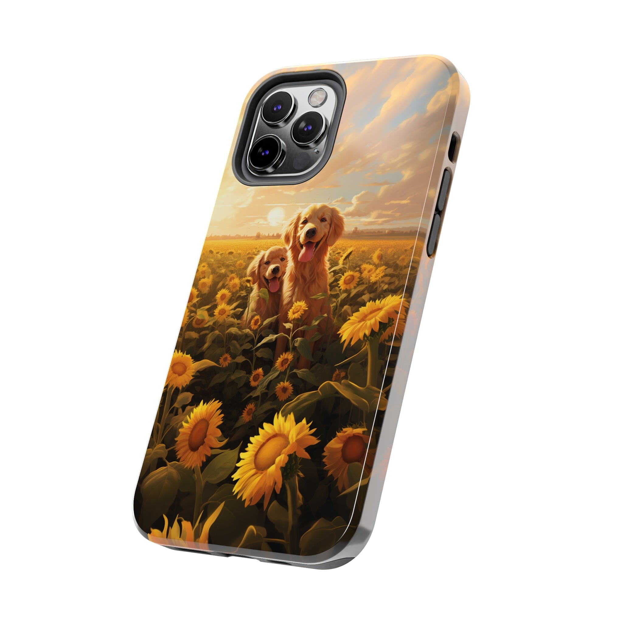 Golden Retriever Love: Impact-Resistant iPhone Case