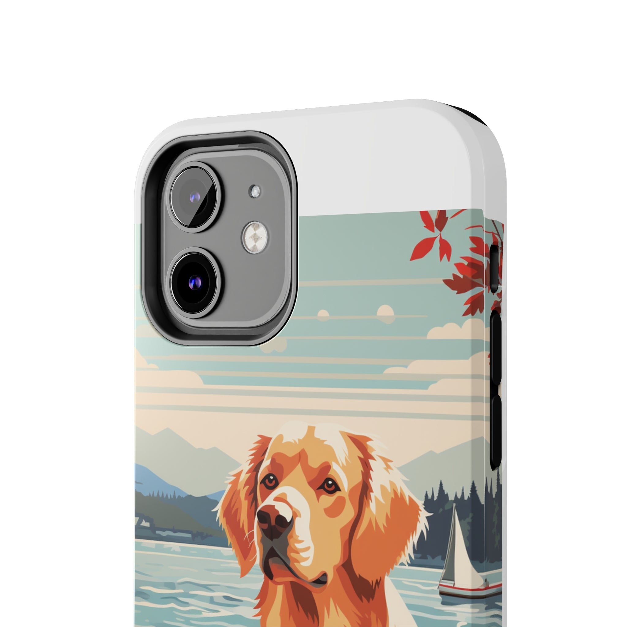 Golden Retriever Love: Impact-Resistant iPhone Case