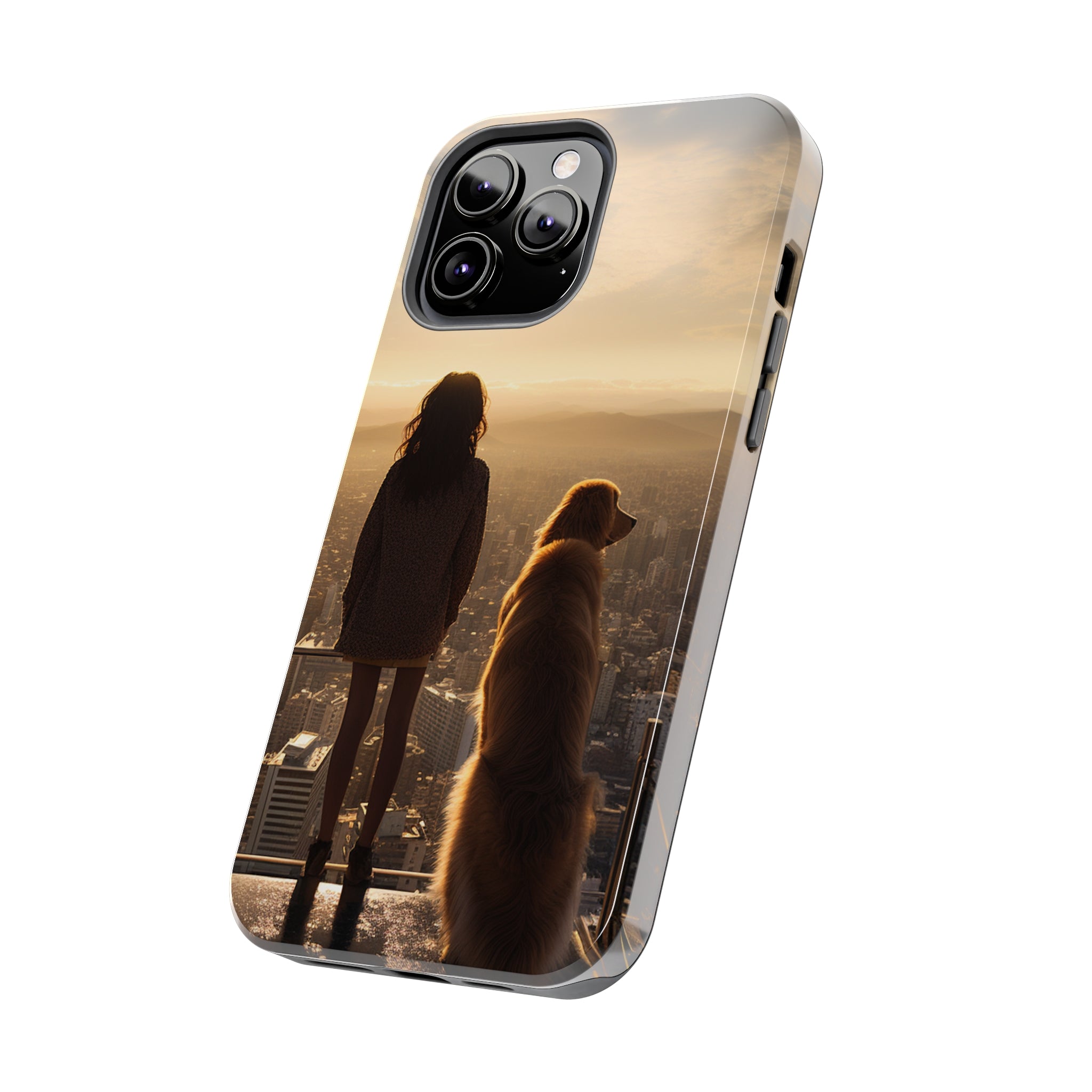 Golden Retriever Bond: Impact-Resistant iPhone Case