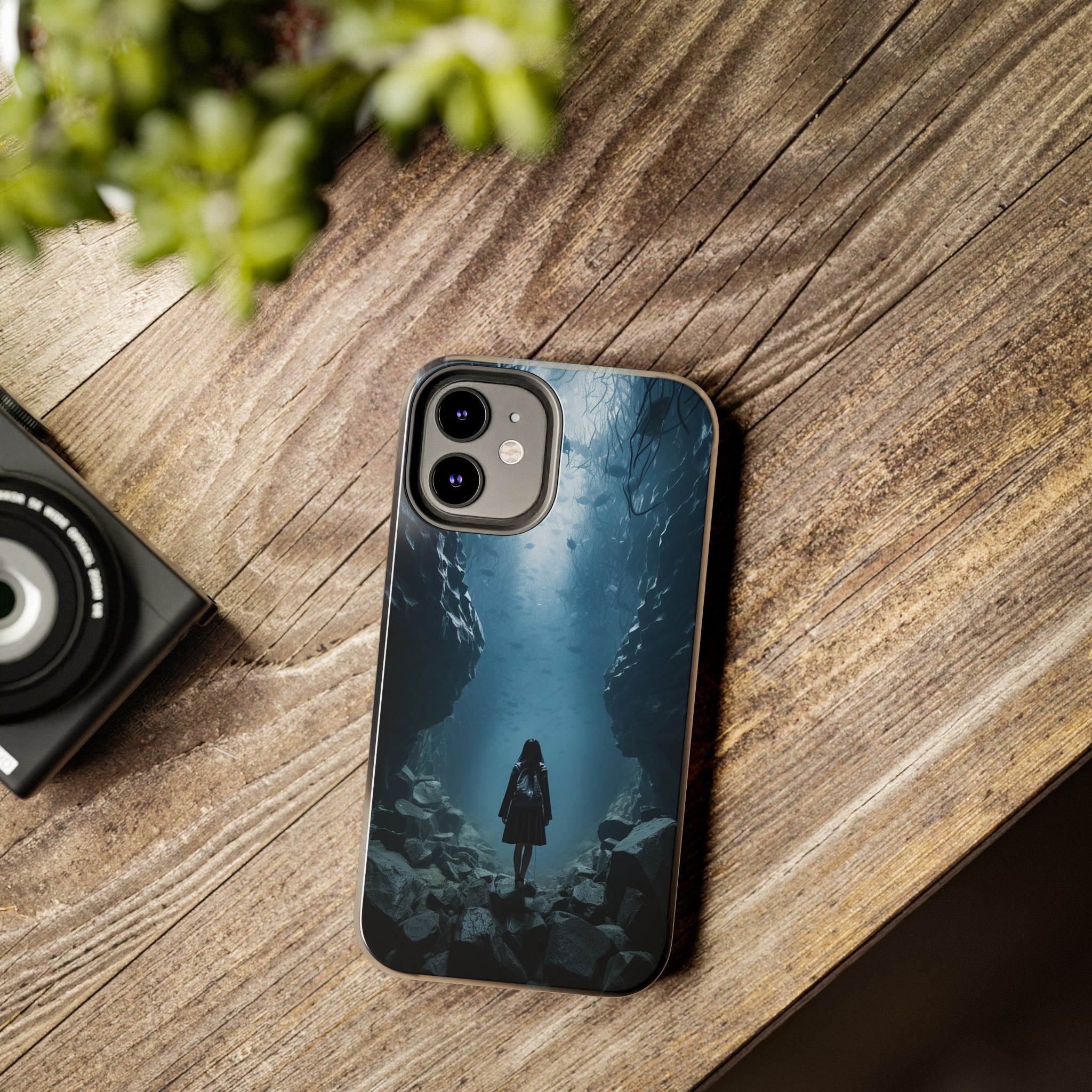 Girl in Abyss: Impact-Resistant iPhone Case