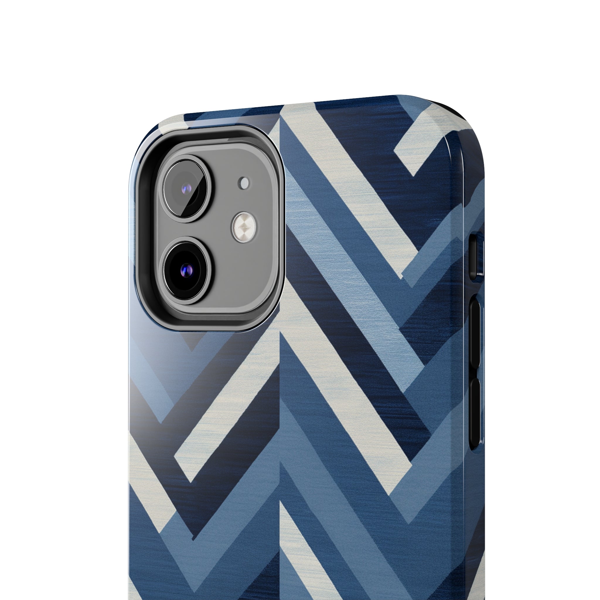 Azure Mosaic: Impact-Resistant iPhone Case