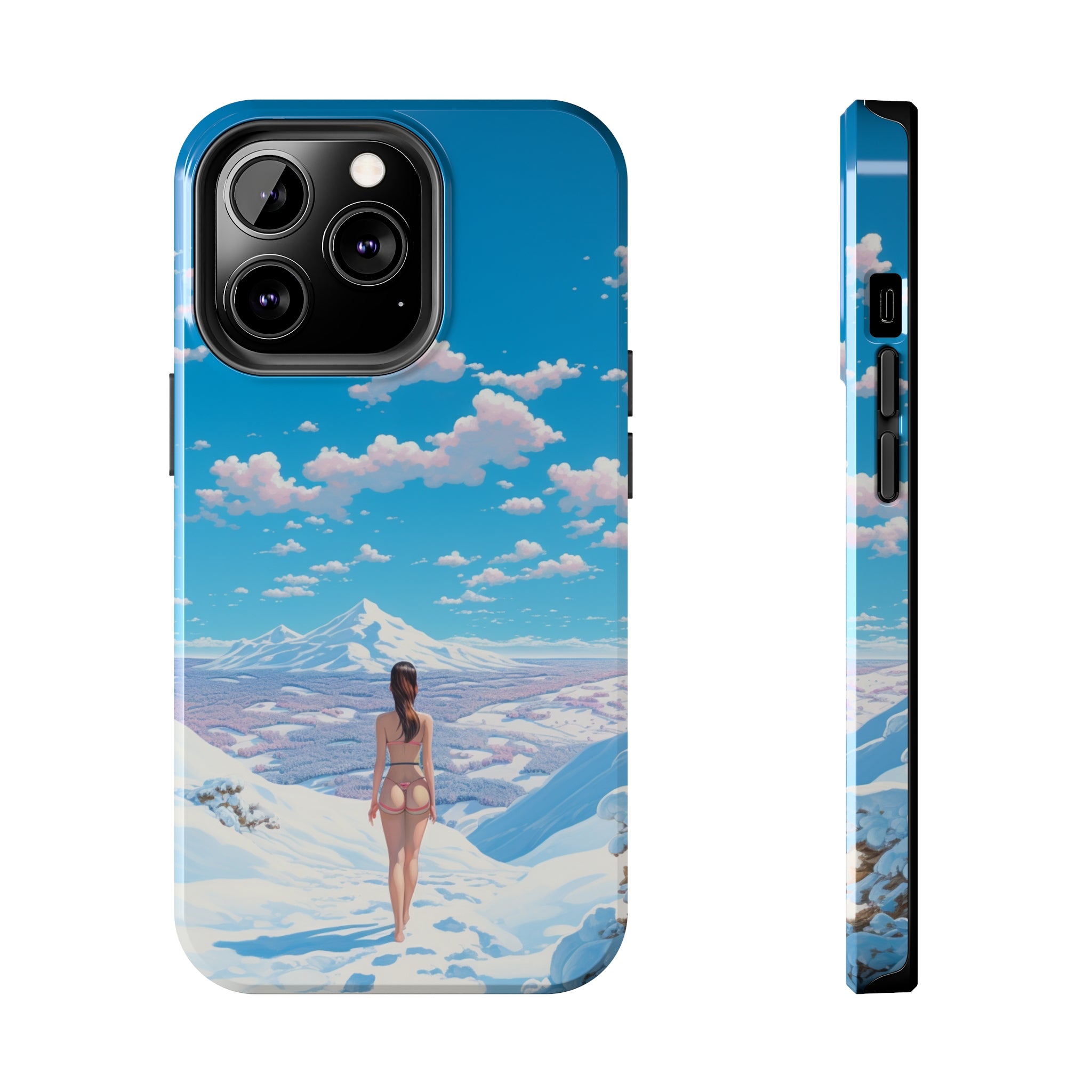 Snowy Majesty: Impact-Resistant iPhone case