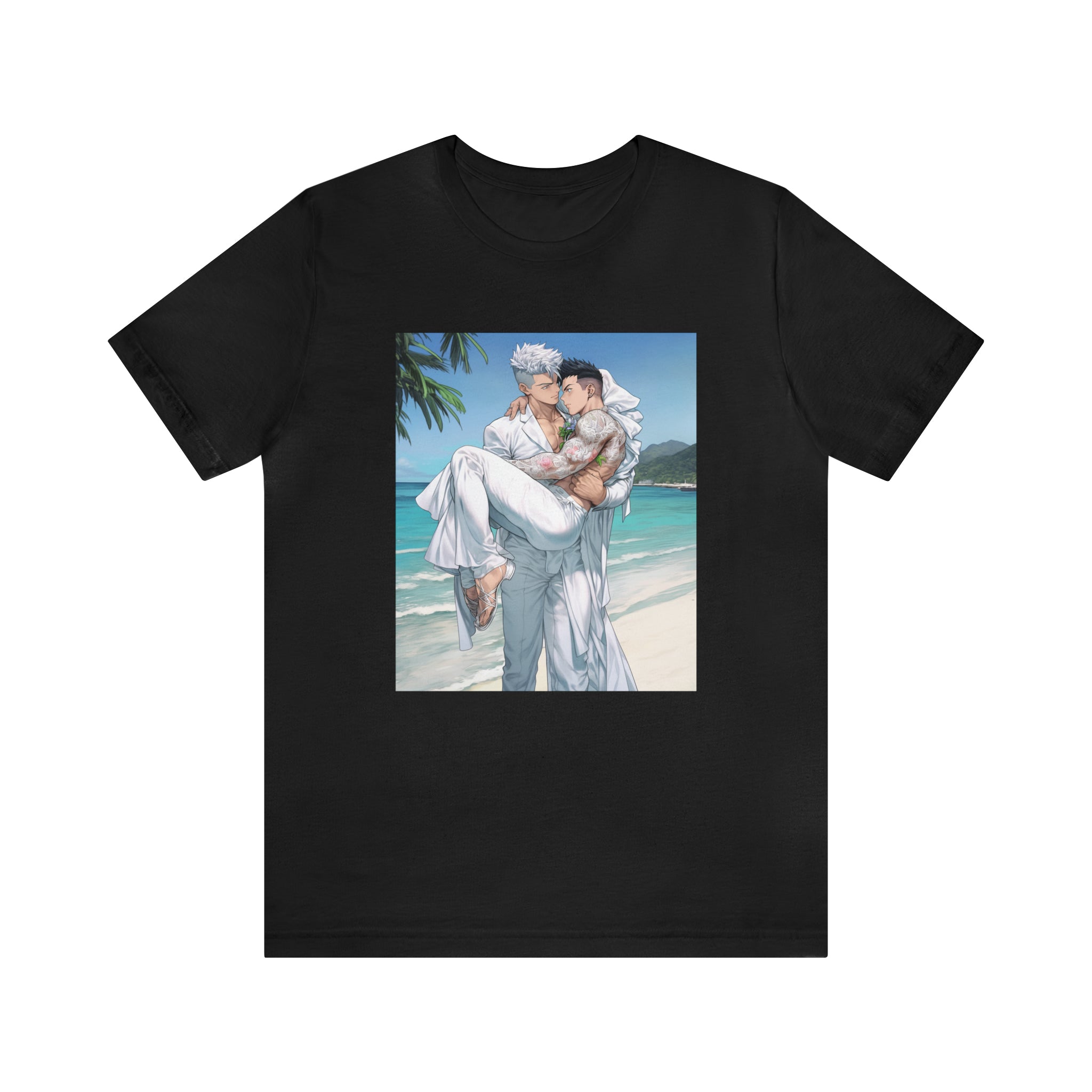 Seoul Beach Vibes Tattoos Guys Wedding Short Sleeve Tee