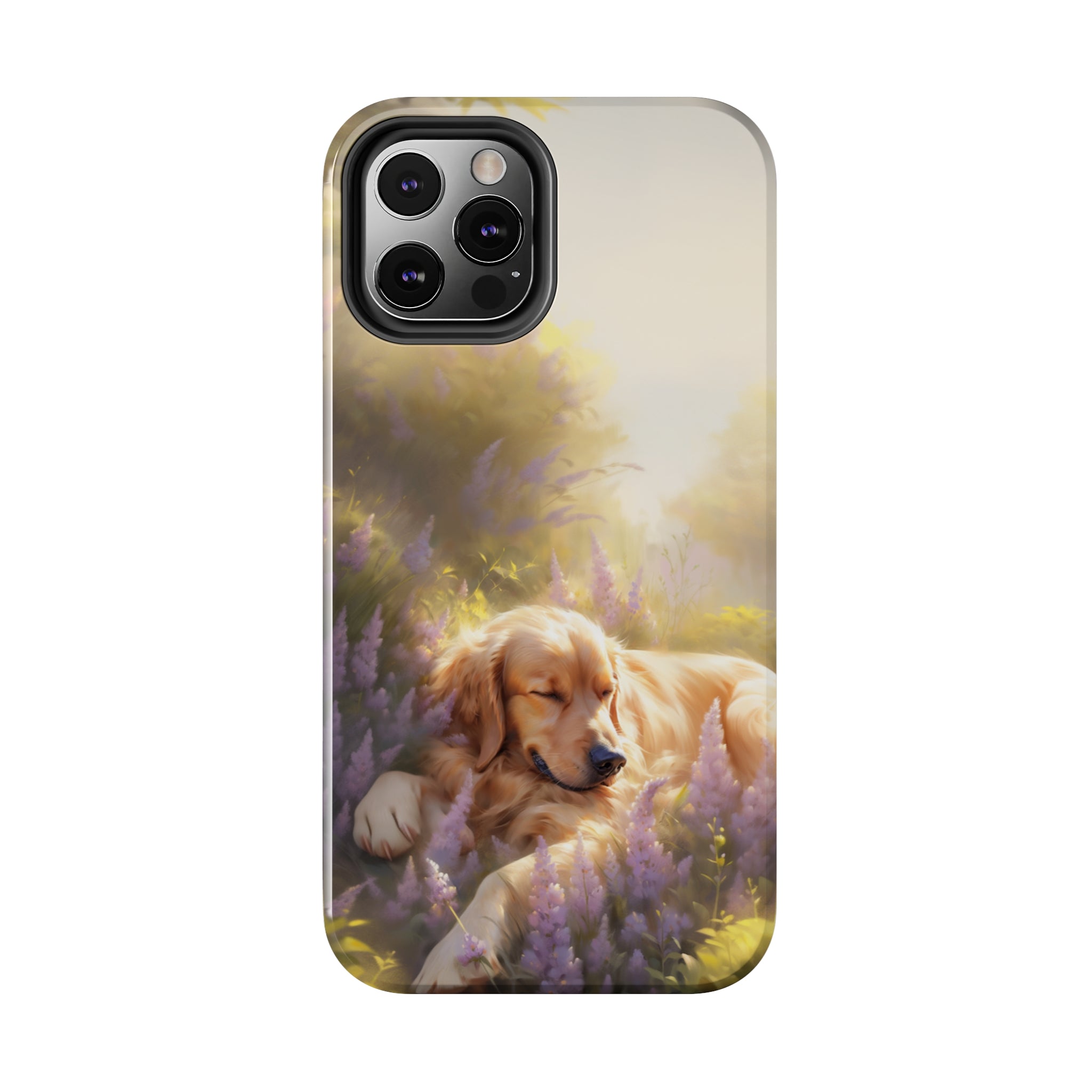 Golden Retriever Love: Impact-Resistant iPhone Case