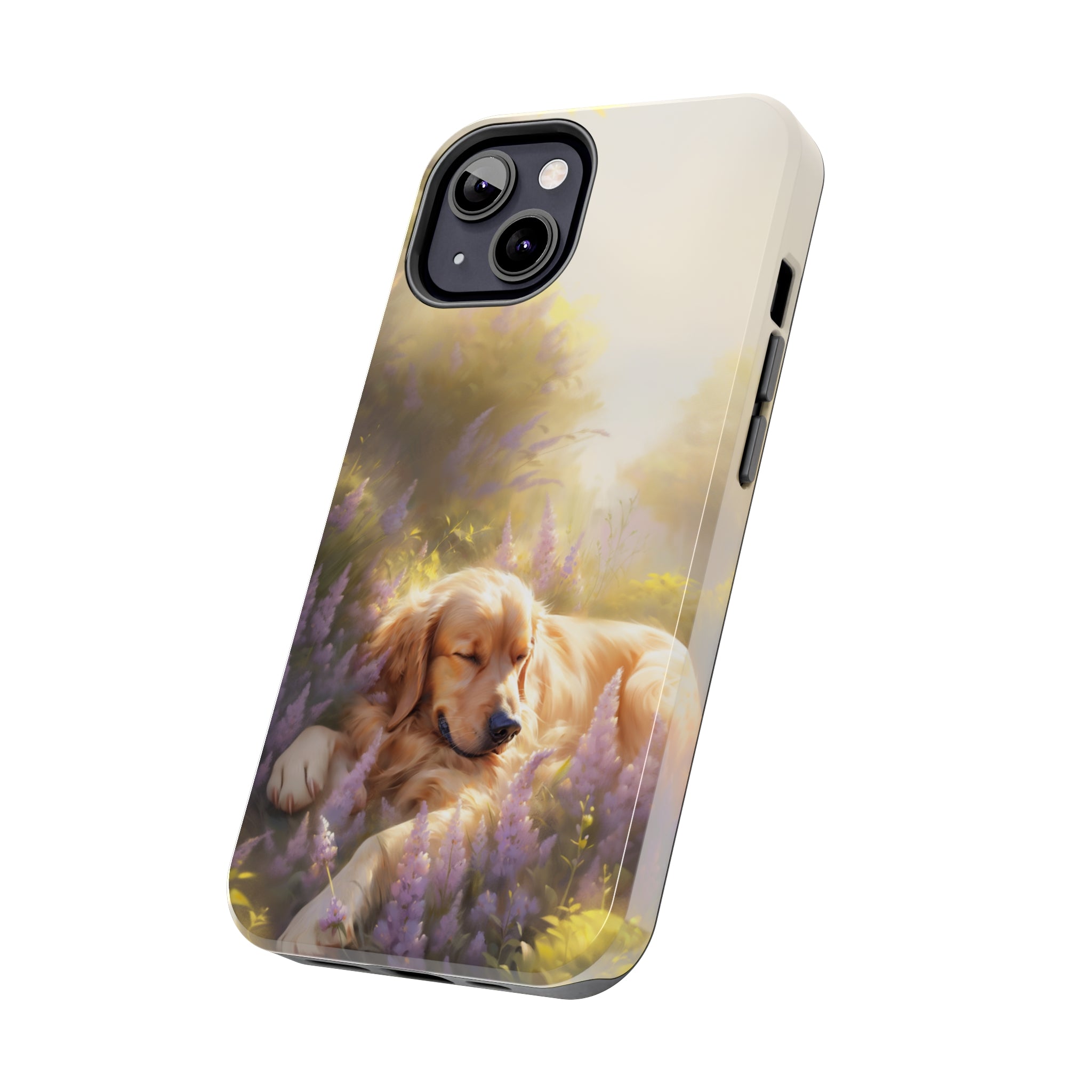 Golden Retriever Love: Impact-Resistant iPhone Case