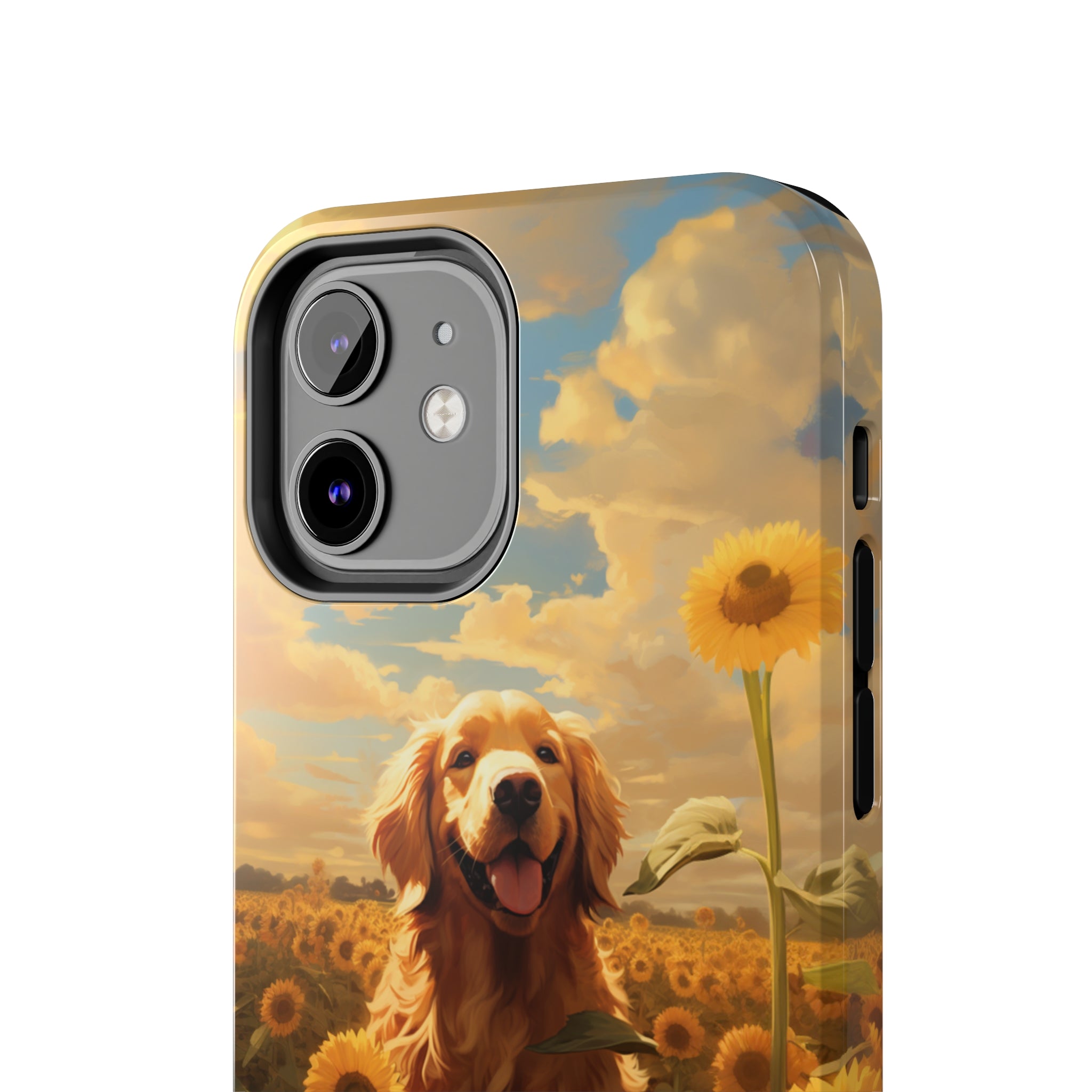 Golden Retriever Love: Impact-Resistant iPhone Case