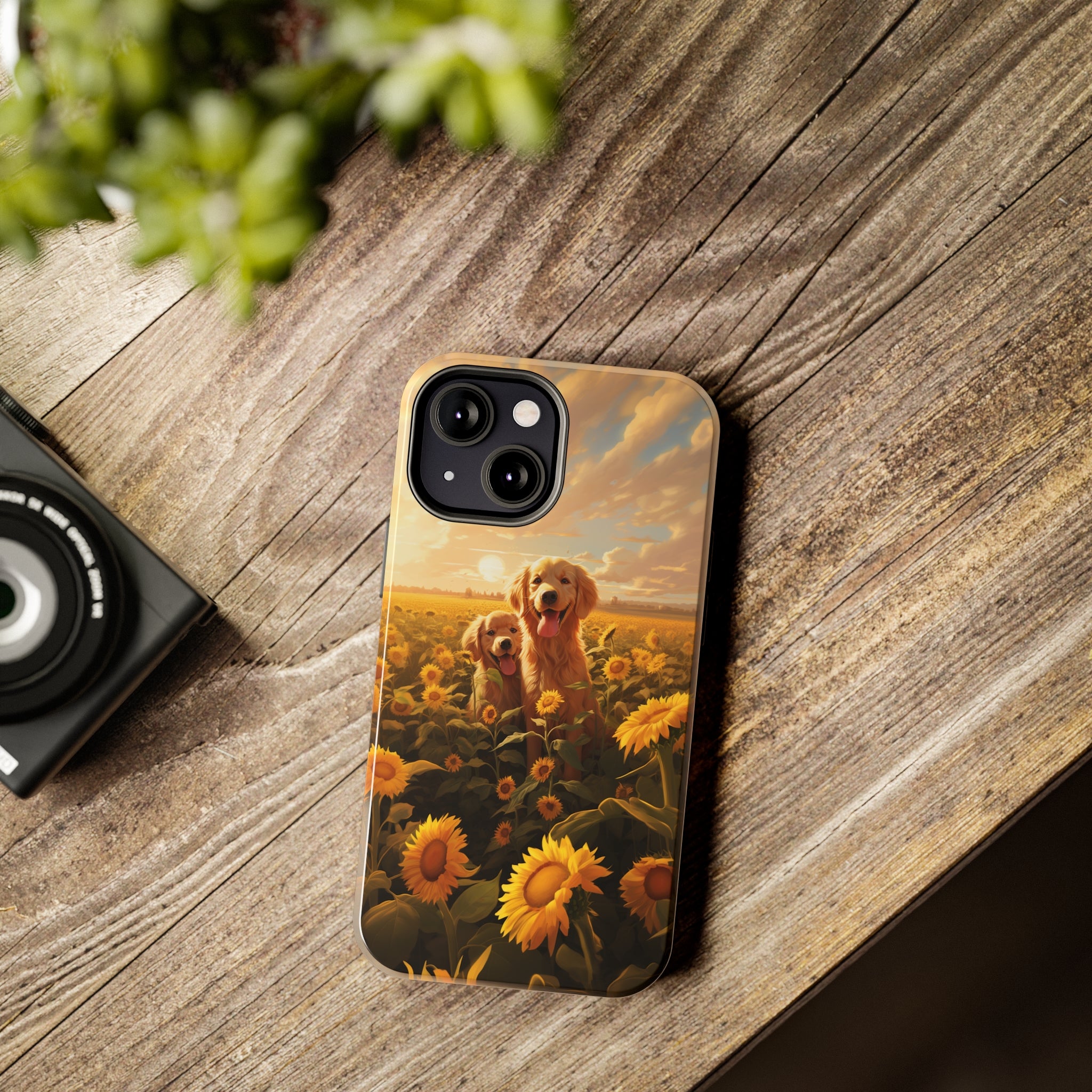 Golden Retriever Love: Impact-Resistant iPhone Case