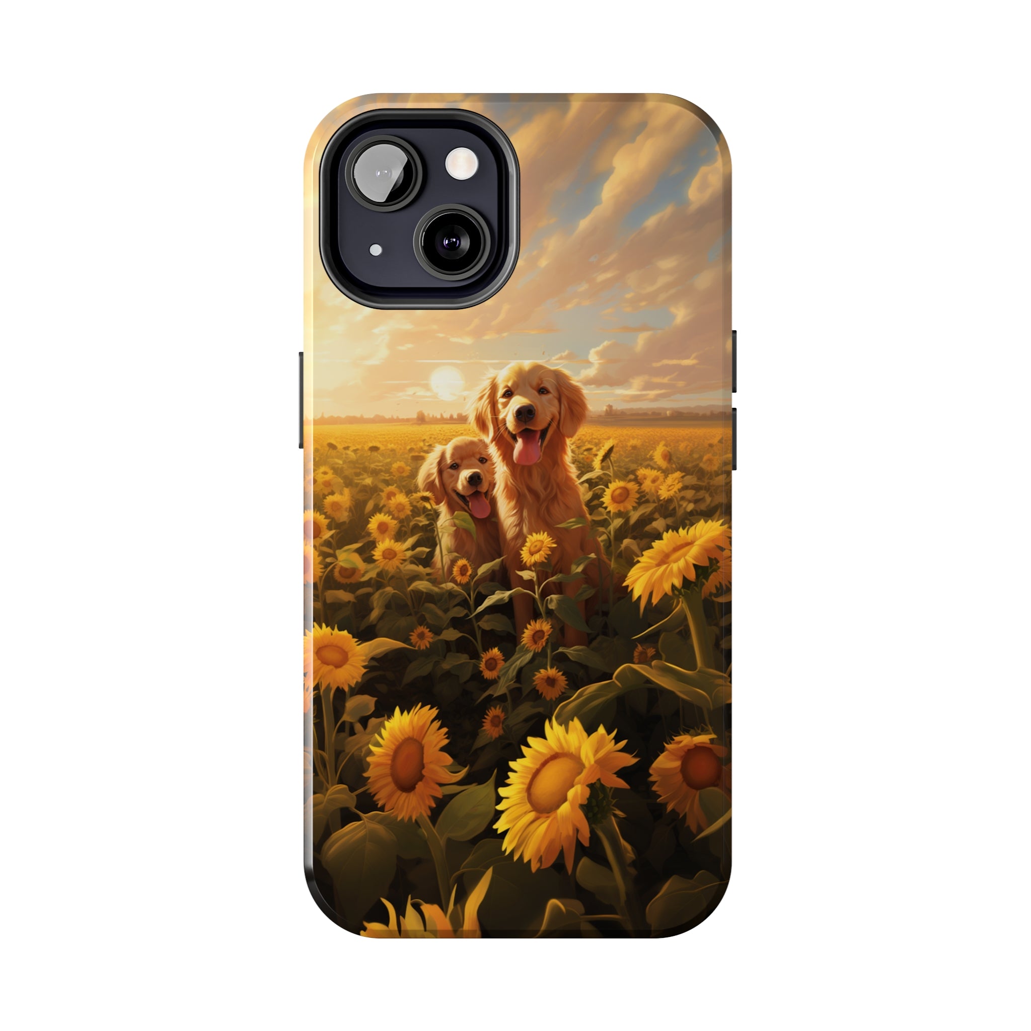 Golden Retriever Love: Impact-Resistant iPhone Case