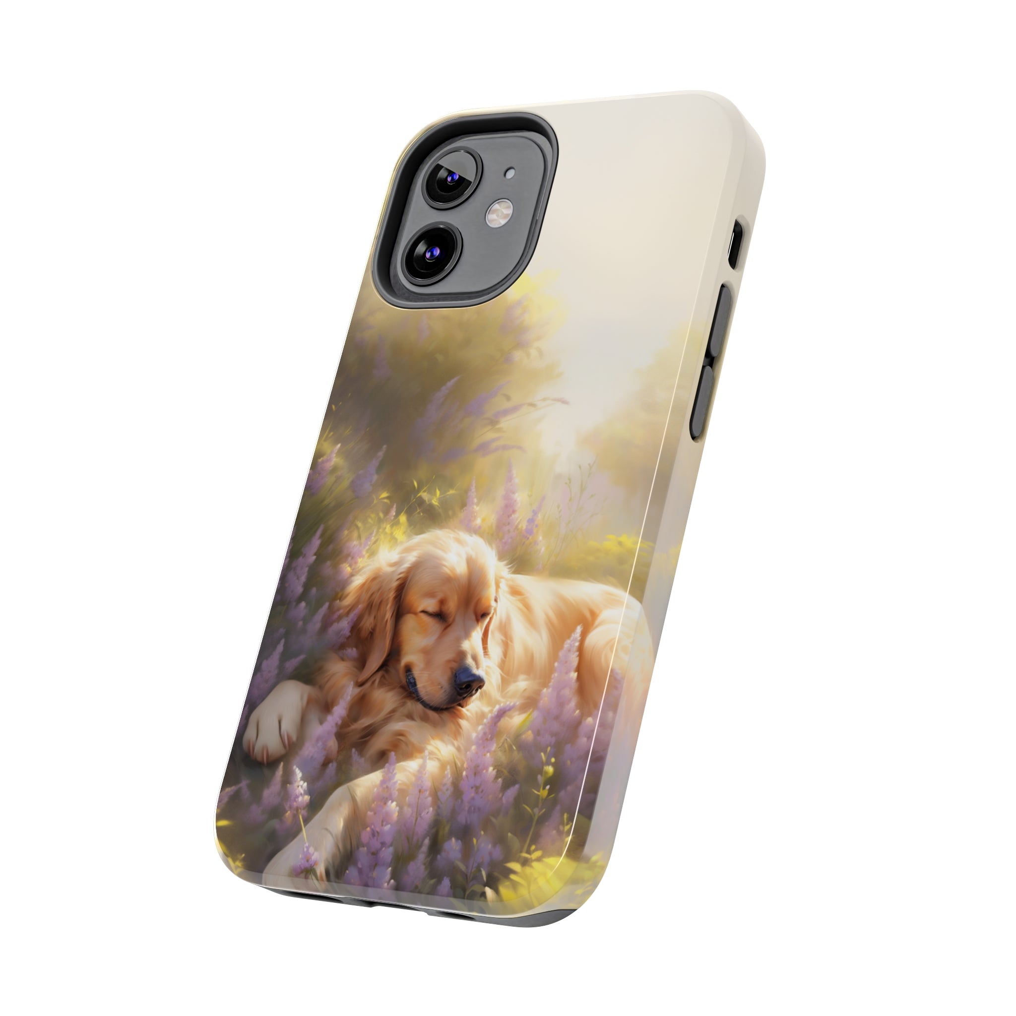 Golden Retriever Love: Impact-Resistant iPhone Case