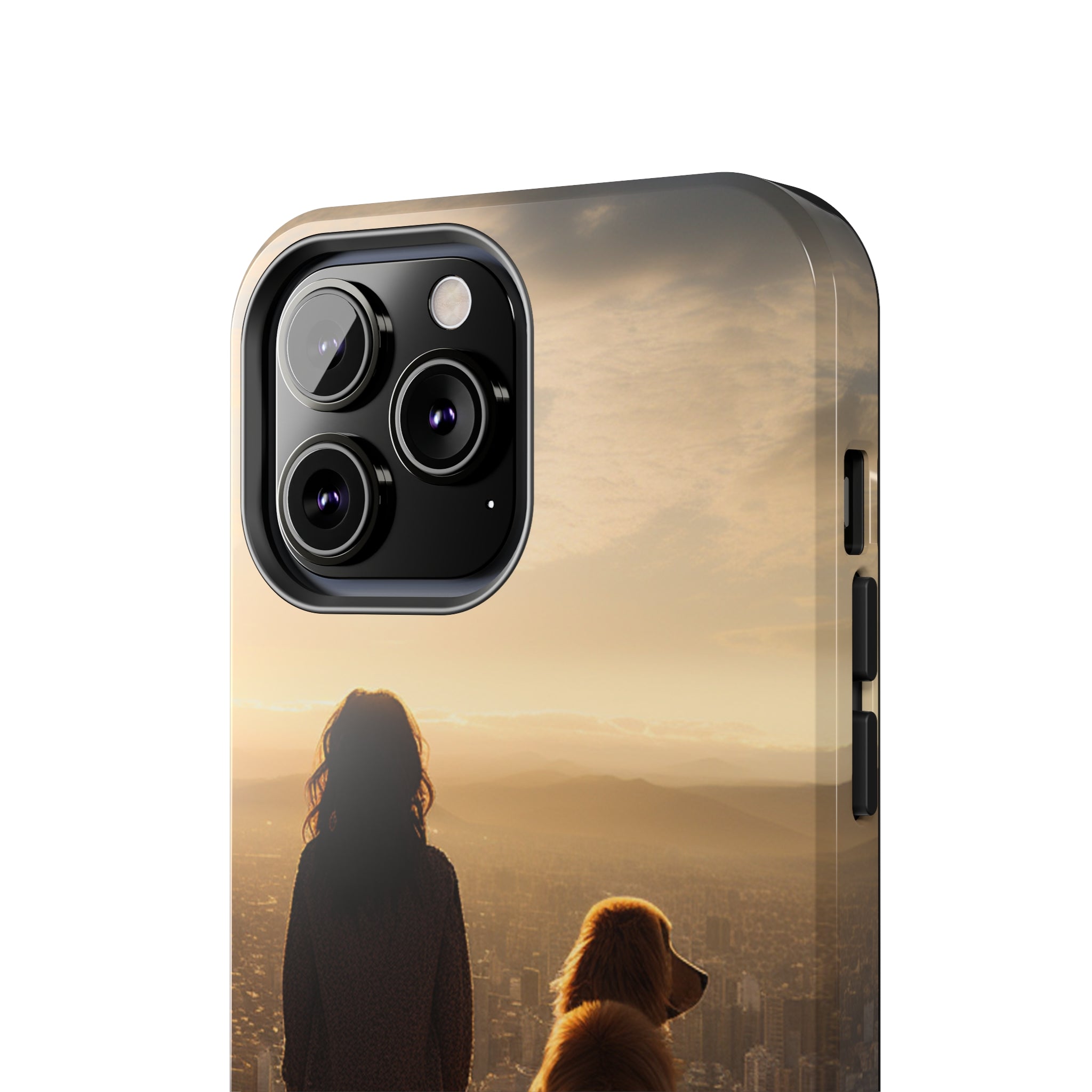 Golden Retriever Bond: Impact-Resistant iPhone Case