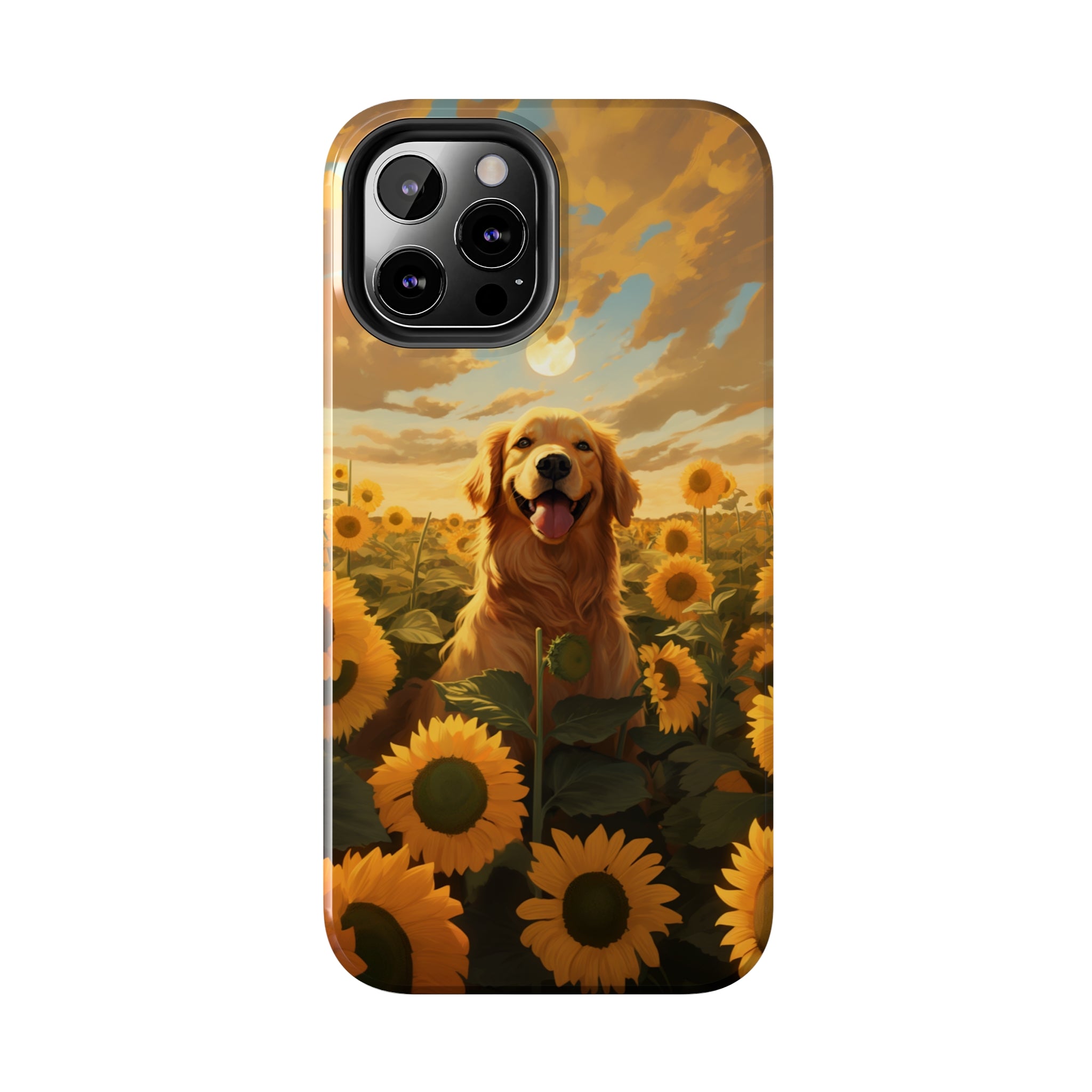 Golden Retriever Love: Impact-Resistant iPhone Case