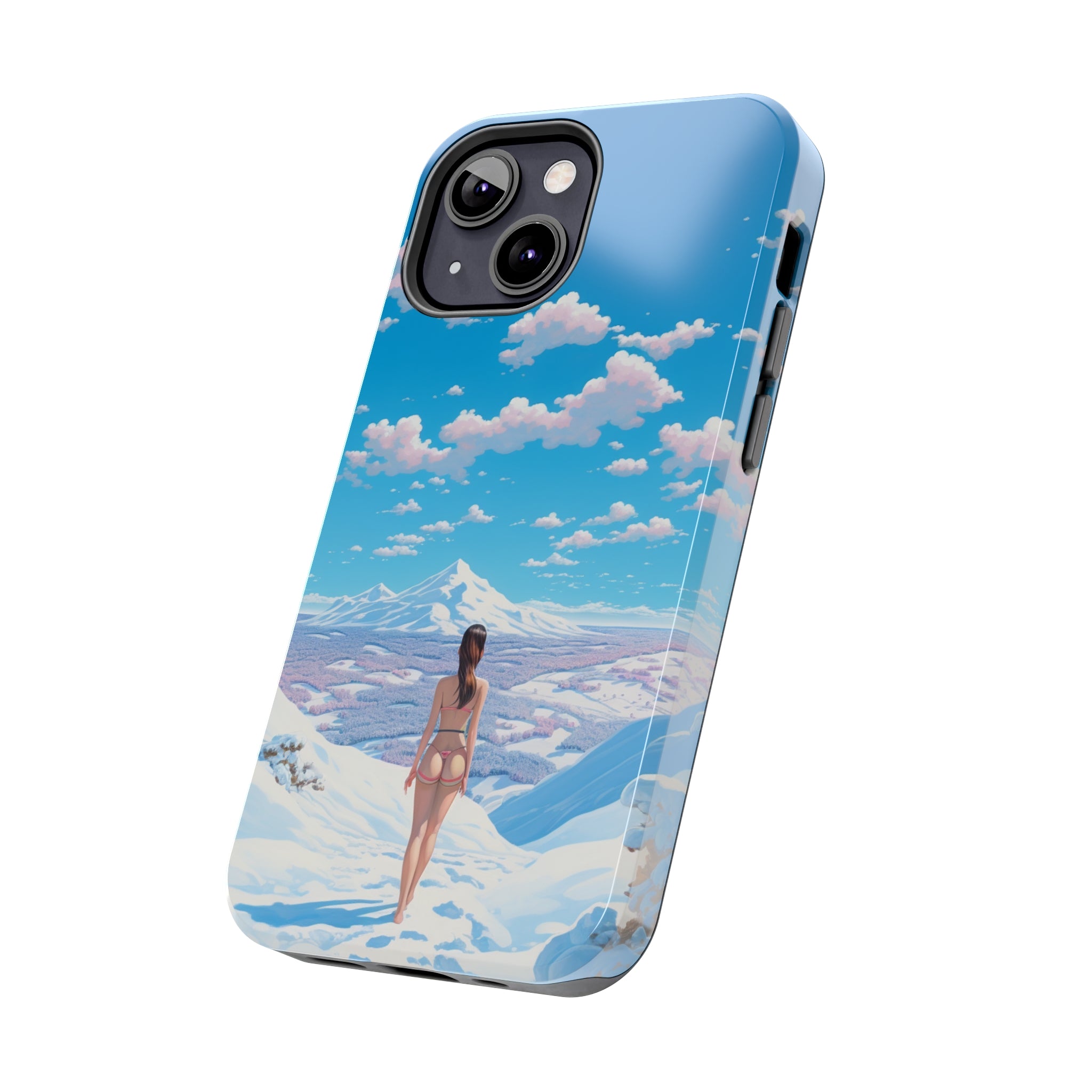 Snowy Majesty: Impact-Resistant iPhone case