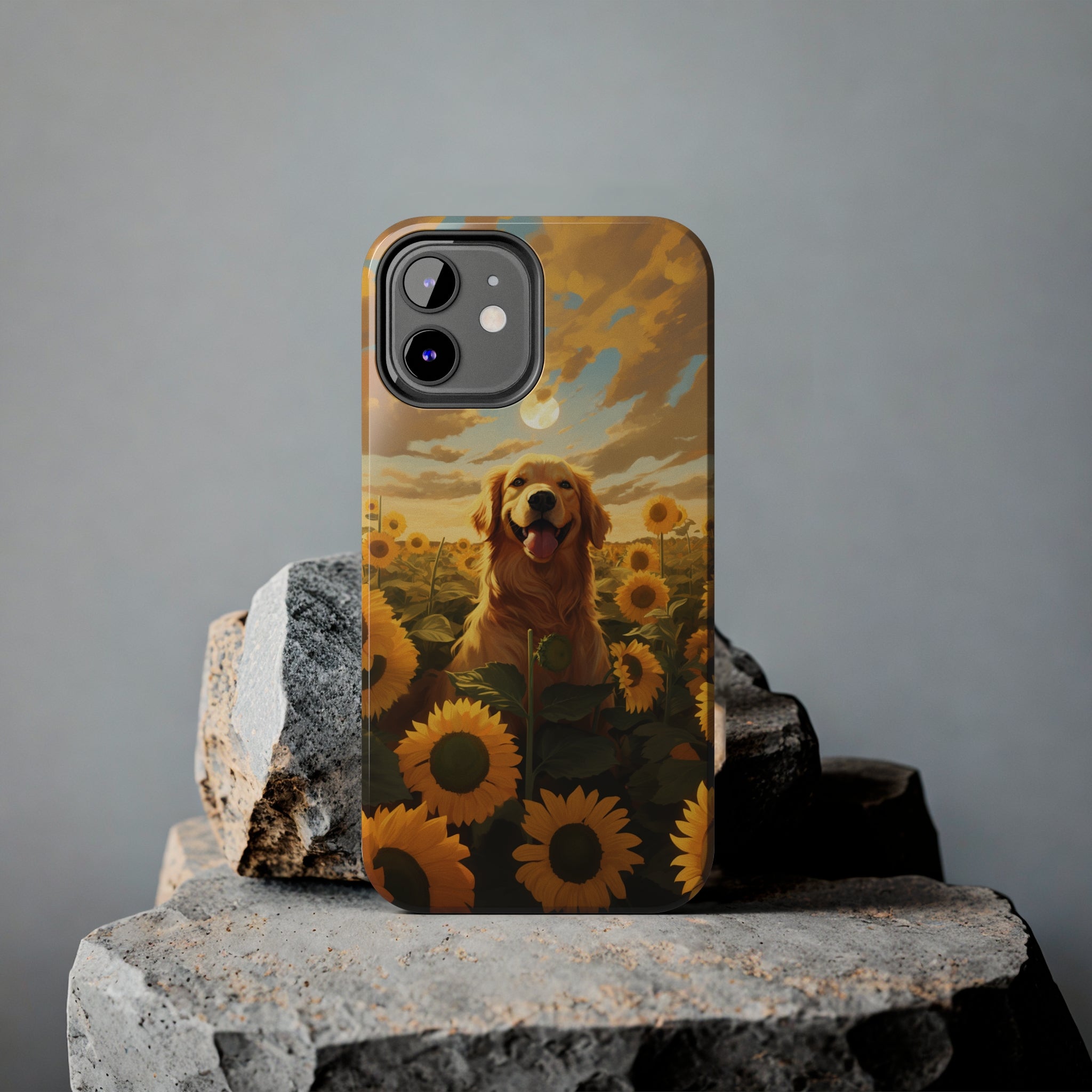 Golden Retriever Love: Impact-Resistant iPhone Case