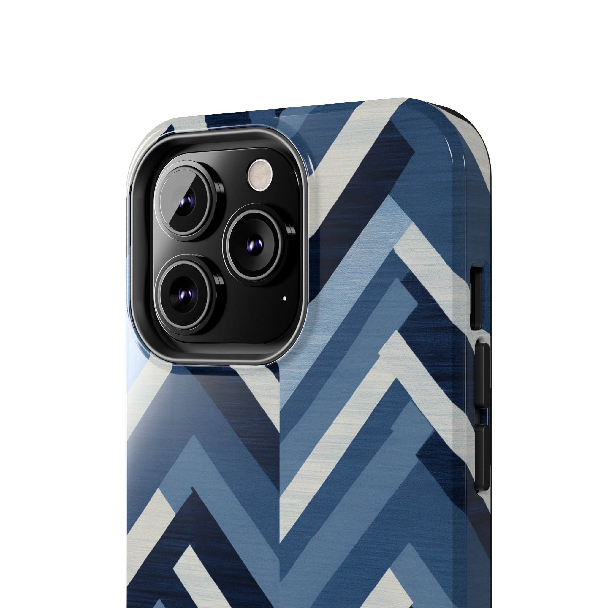 Azure Mosaic: Impact-Resistant iPhone Case