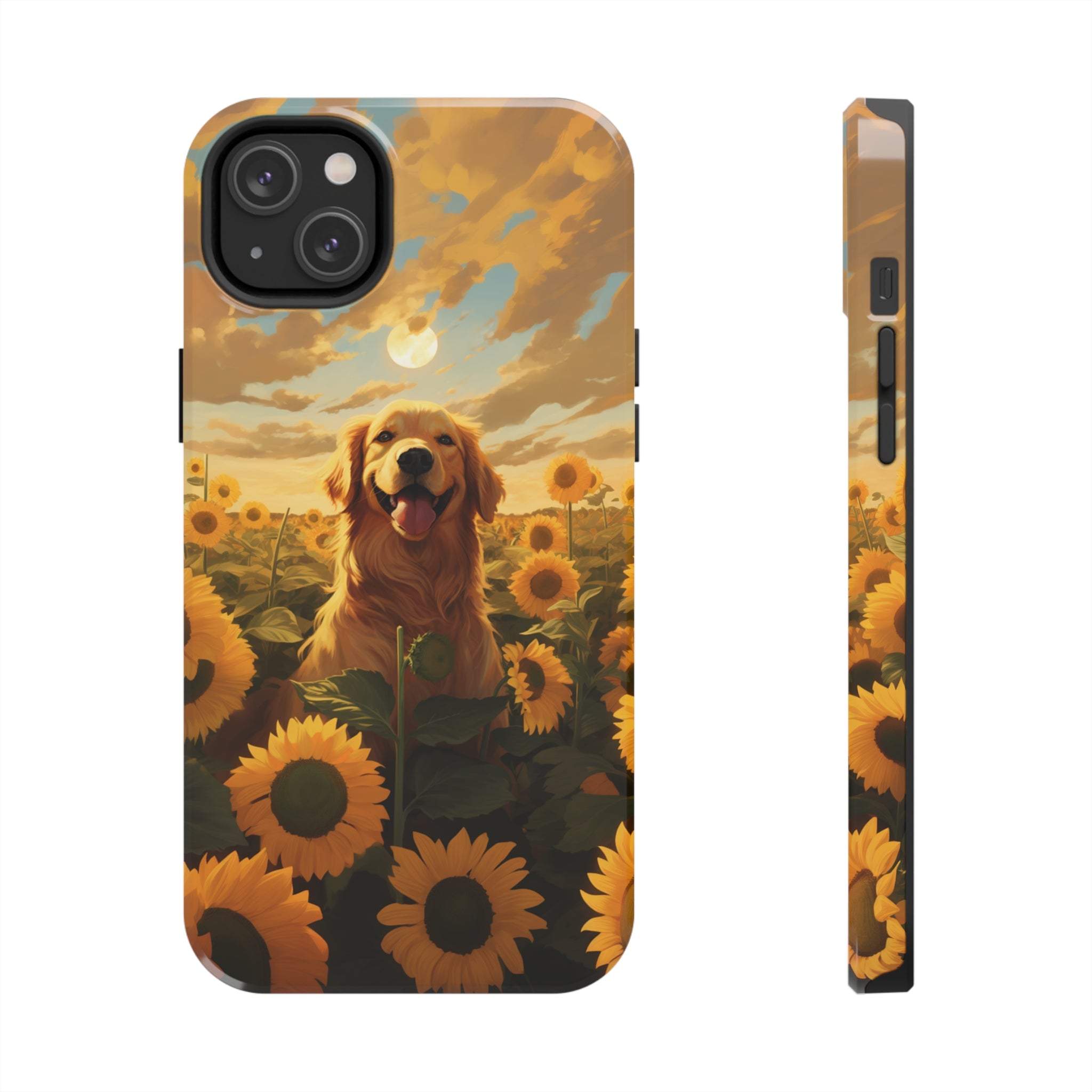 Golden Retriever Love: Impact-Resistant iPhone Case