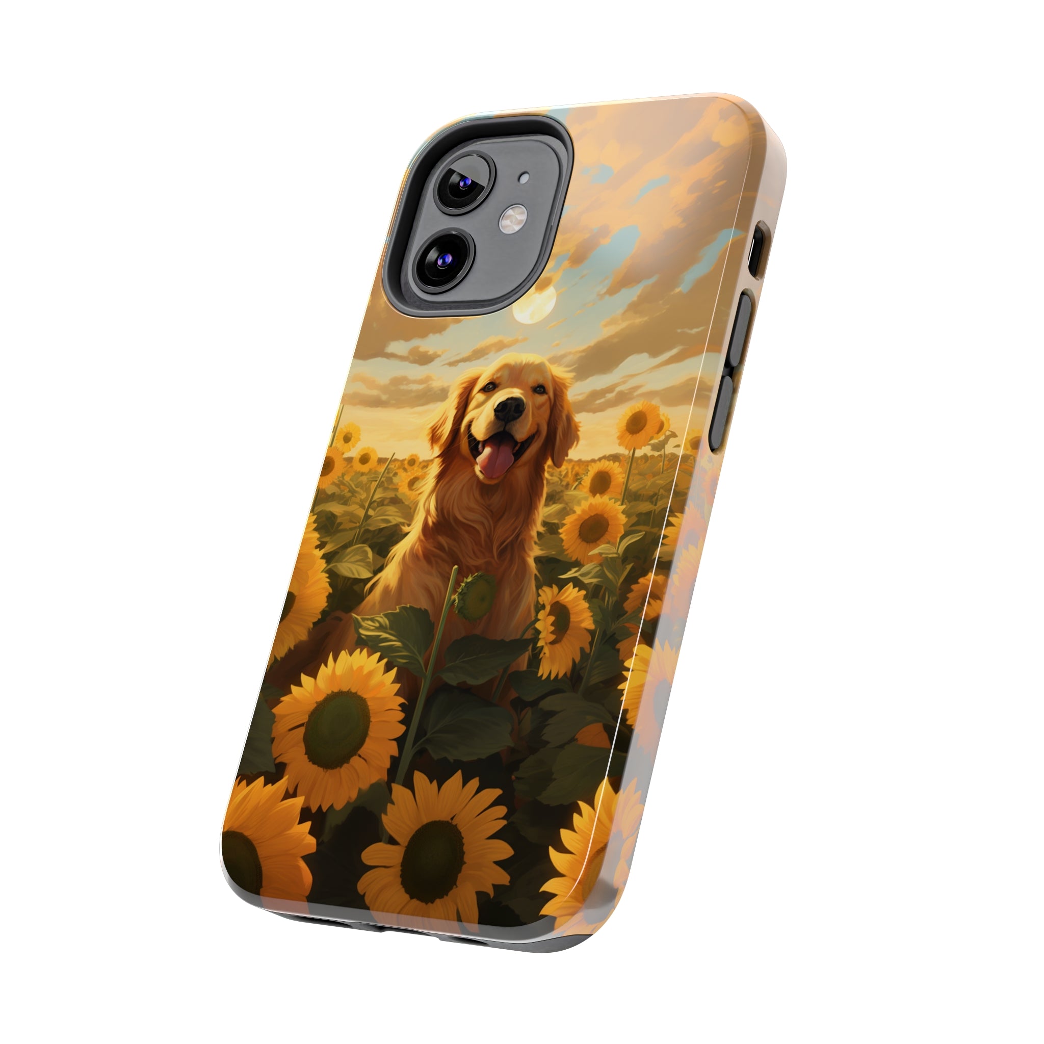 Golden Retriever Love: Impact-Resistant iPhone Case