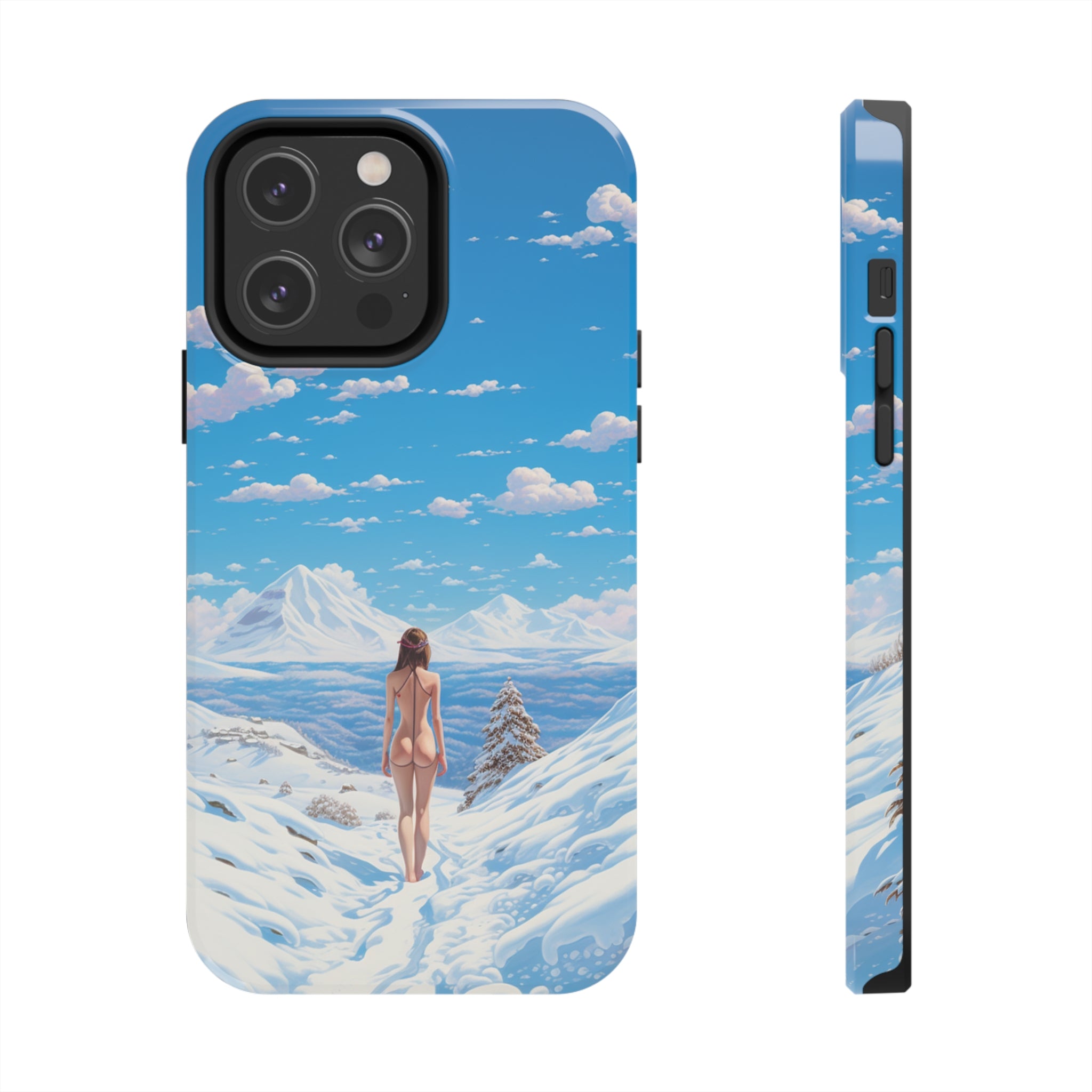 Snowy Majesty: Impact-Resistant iPhone Case