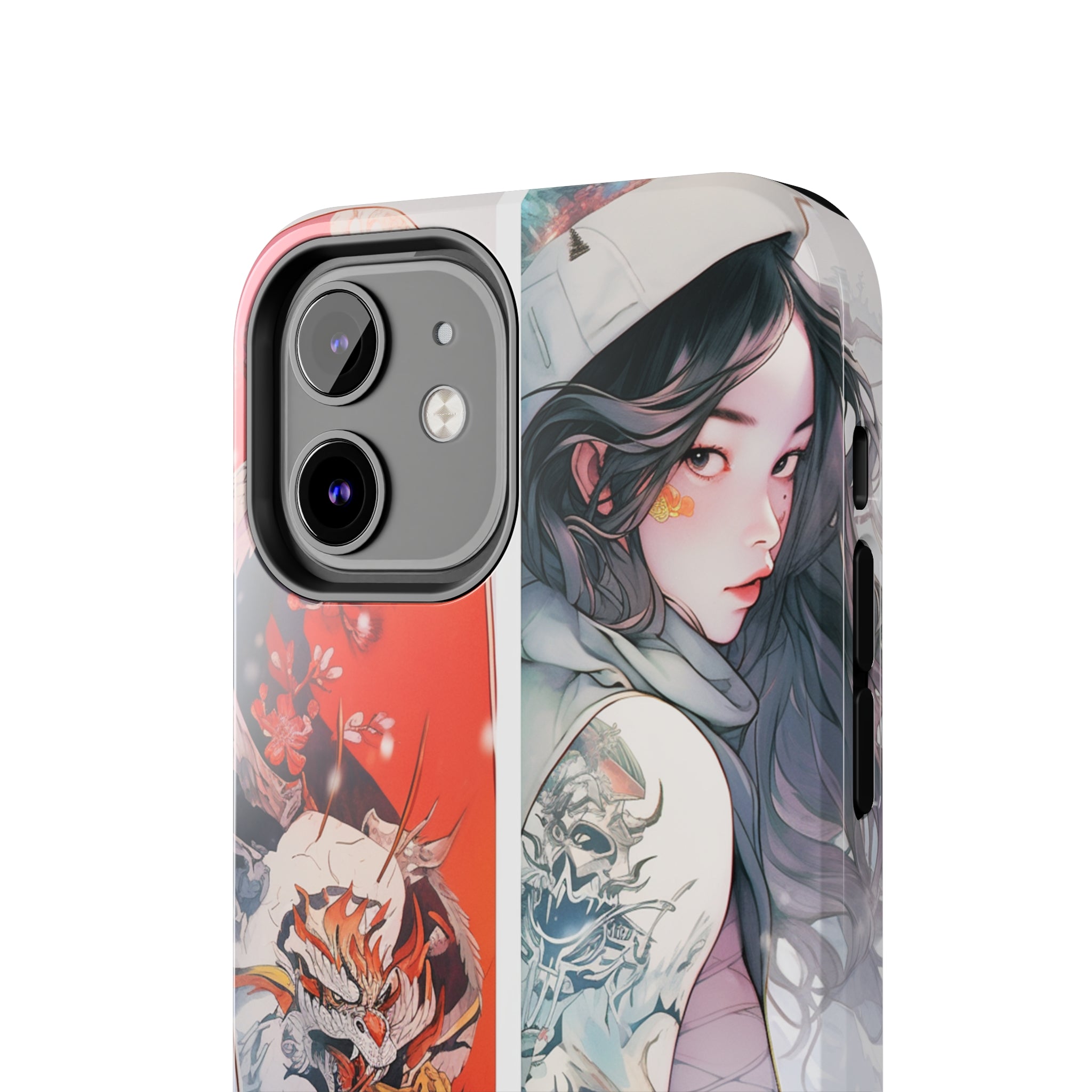 Snowboarding Girl's Odyssey: Impact-Resistant iPhone Case