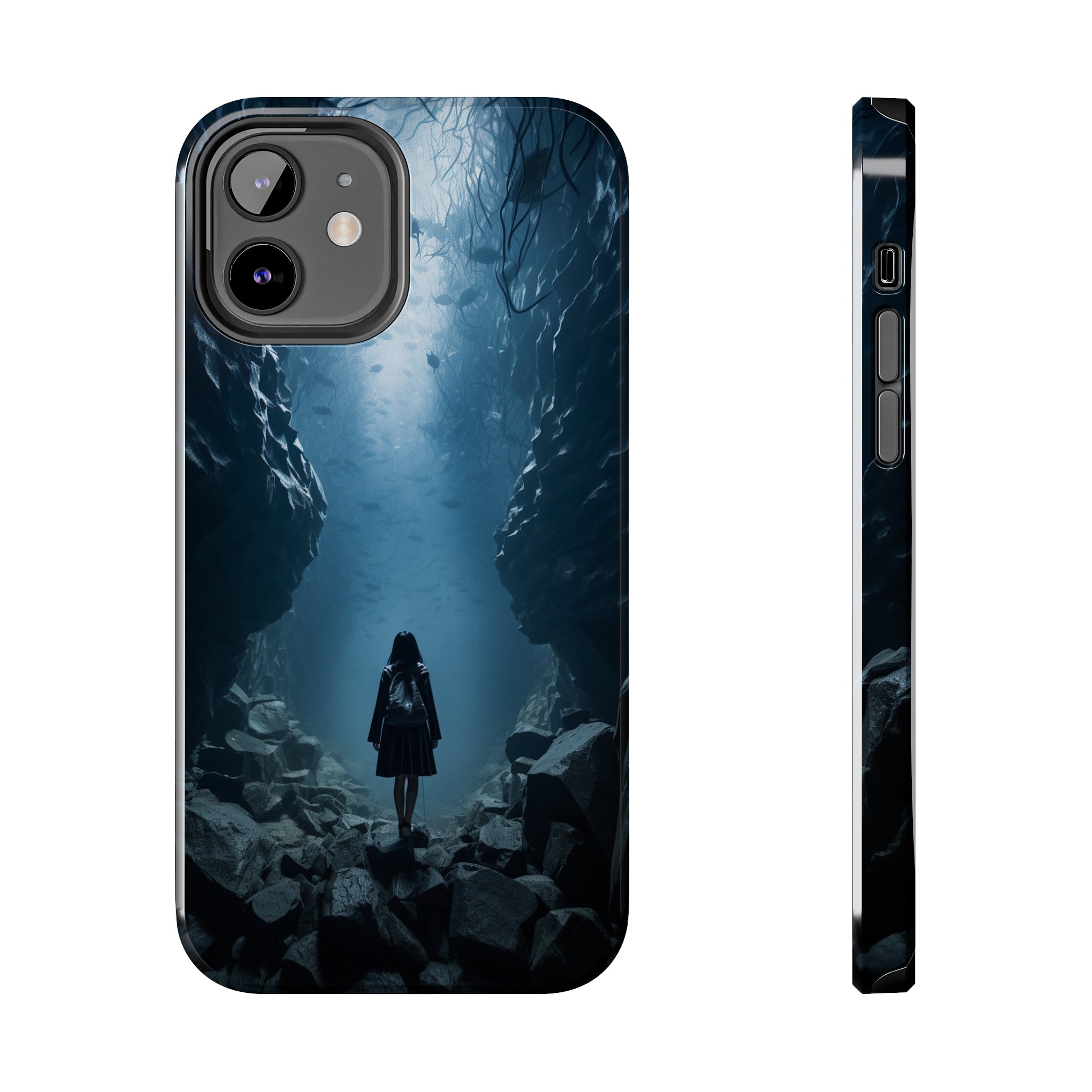 Girl in Abyss: Impact-Resistant iPhone Case