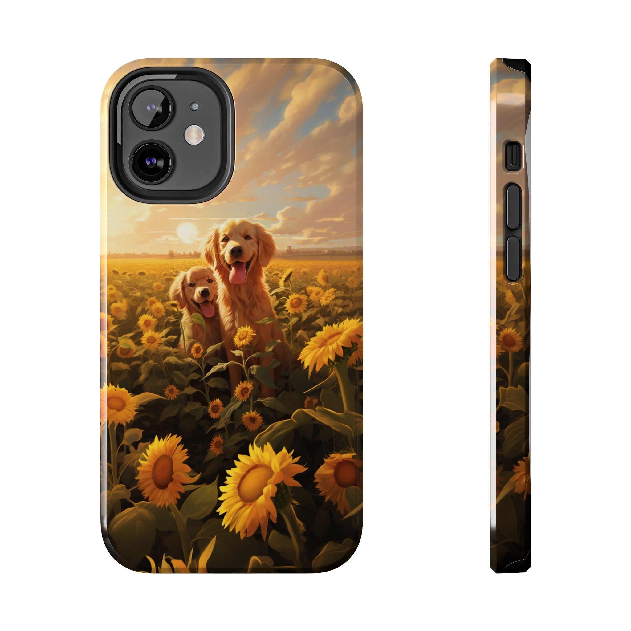 Golden Retriever Love: Impact-Resistant iPhone Case