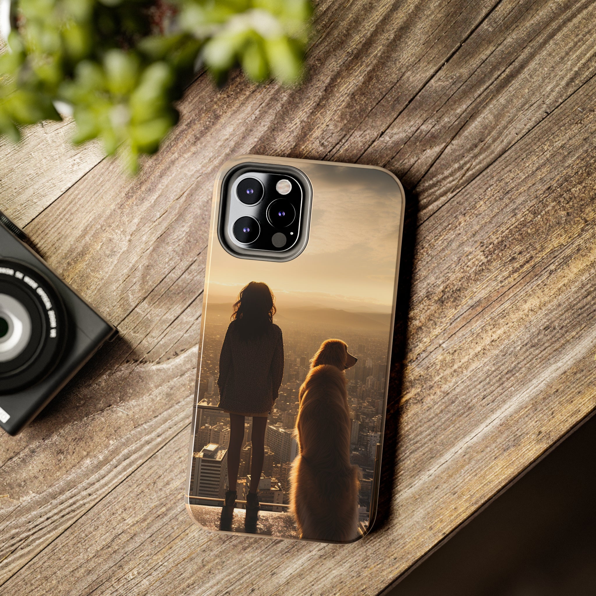 Golden Retriever Bond: Impact-Resistant iPhone Case