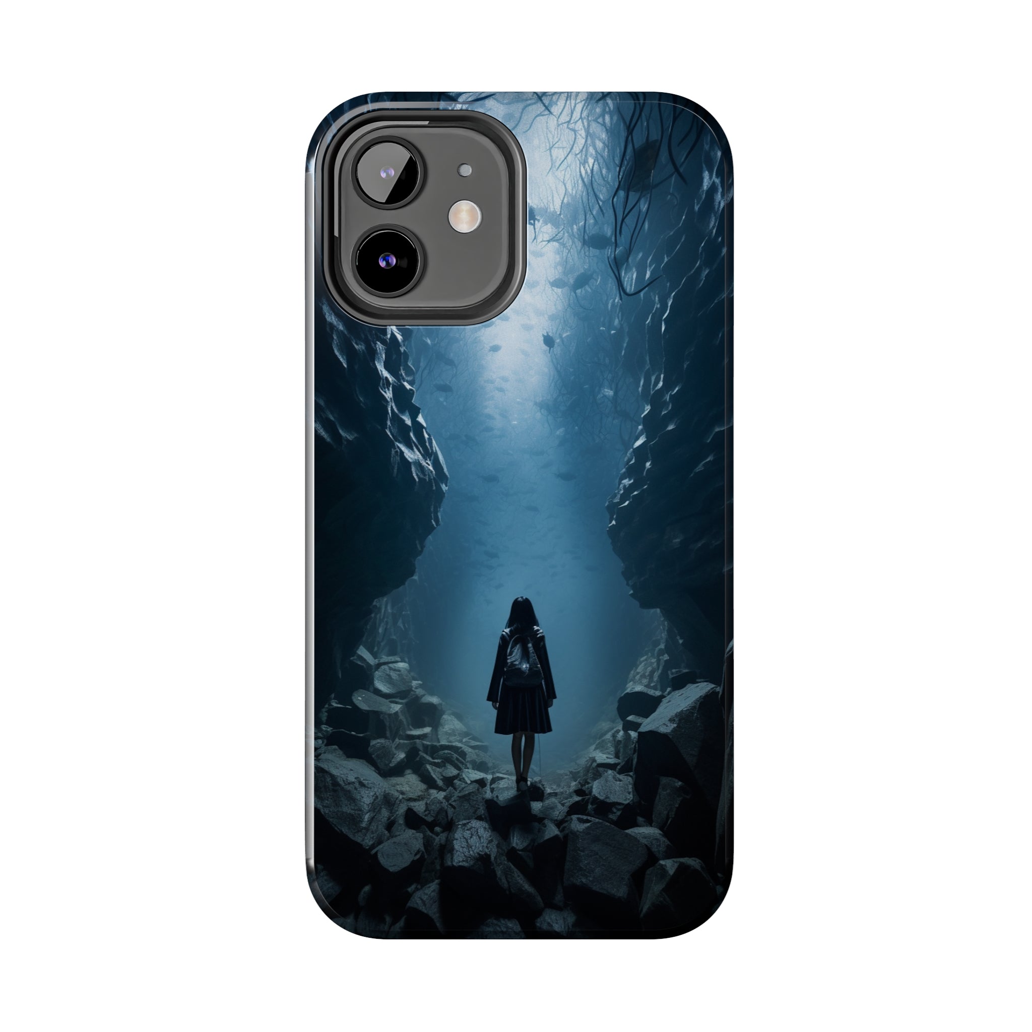 Girl in Abyss: Impact-Resistant iPhone Case