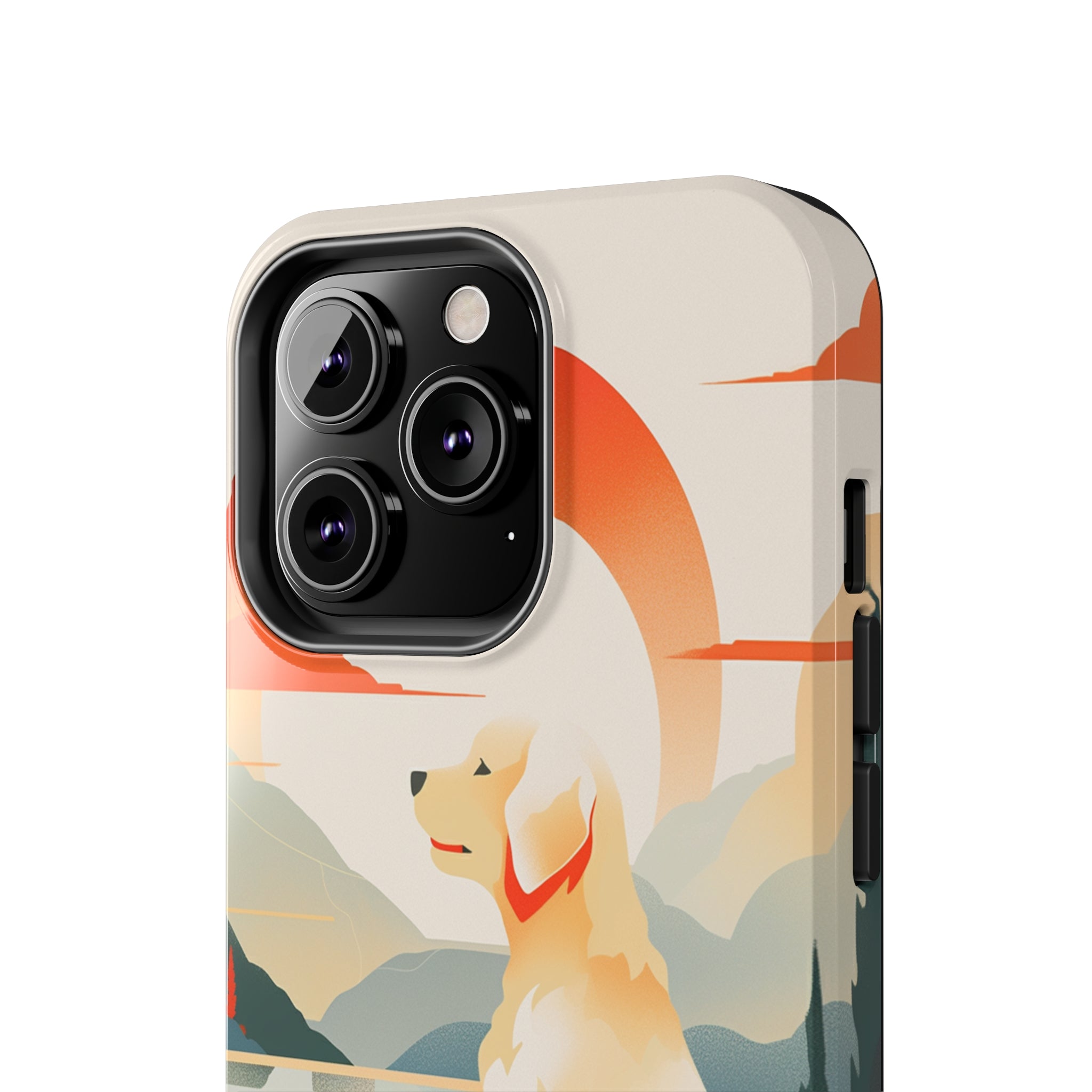 Golden Retriever Love: Impact-Resistant iPhone Case