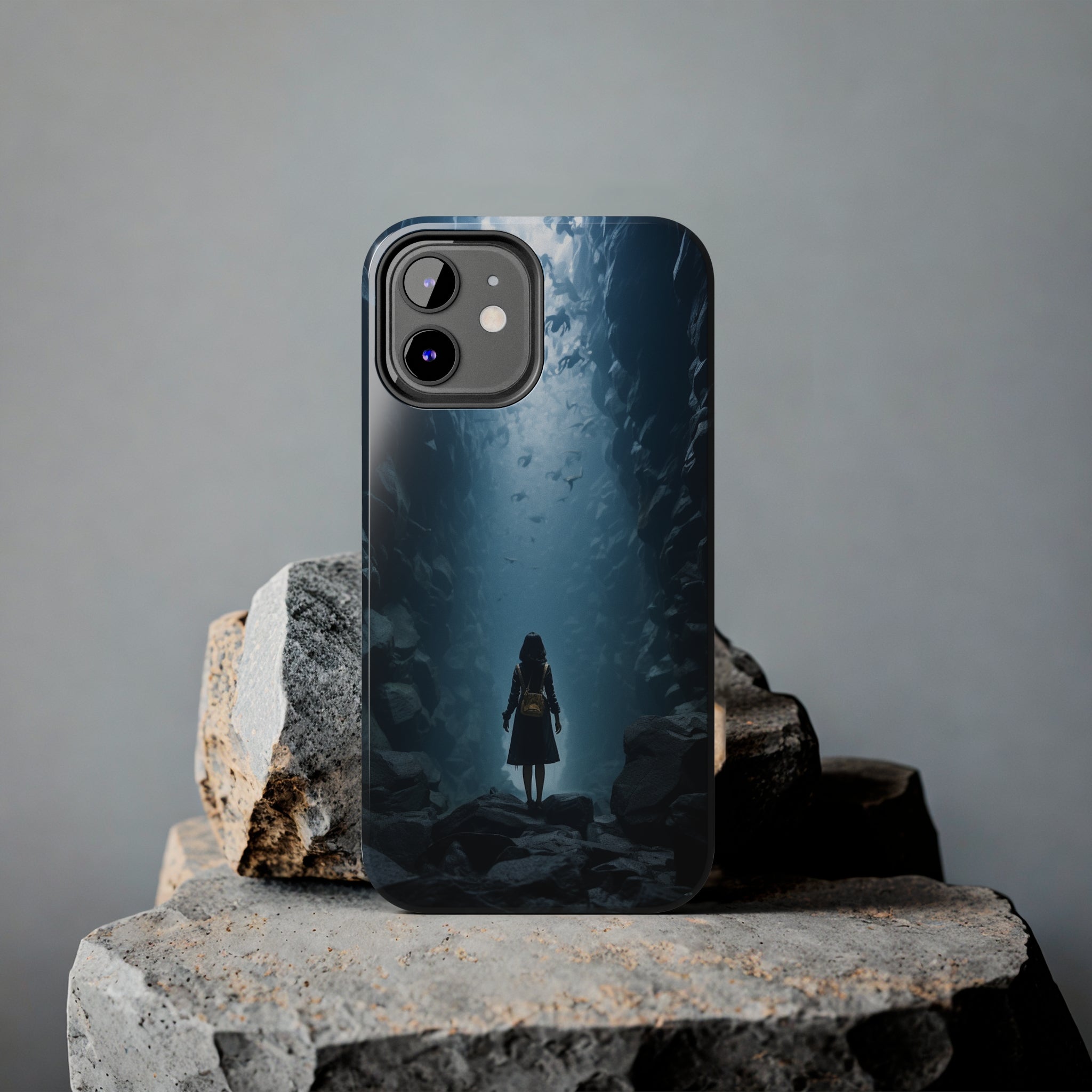 Girl in Abyss: Impact-Resistant iPhone Case