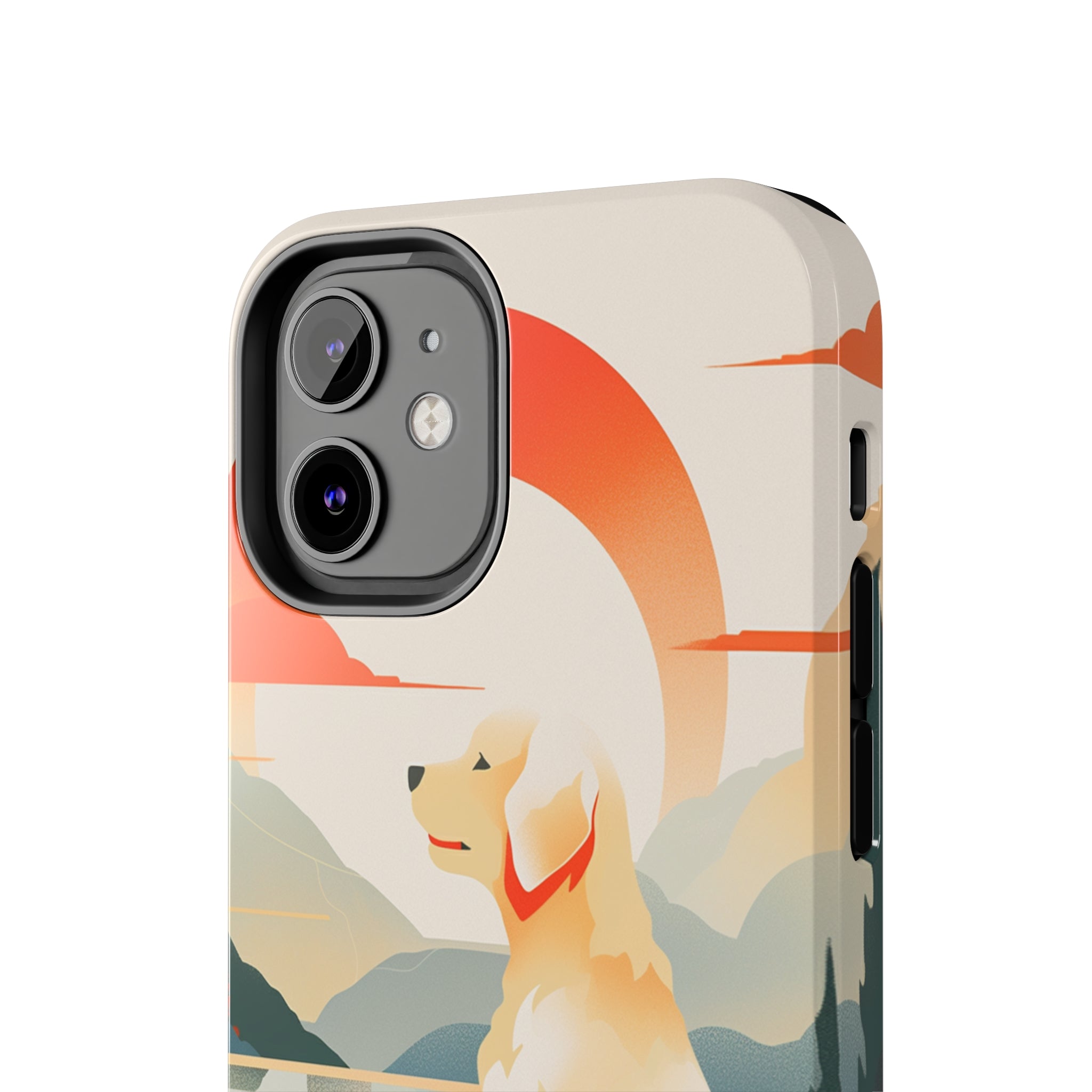 Golden Retriever Love: Impact-Resistant iPhone Case