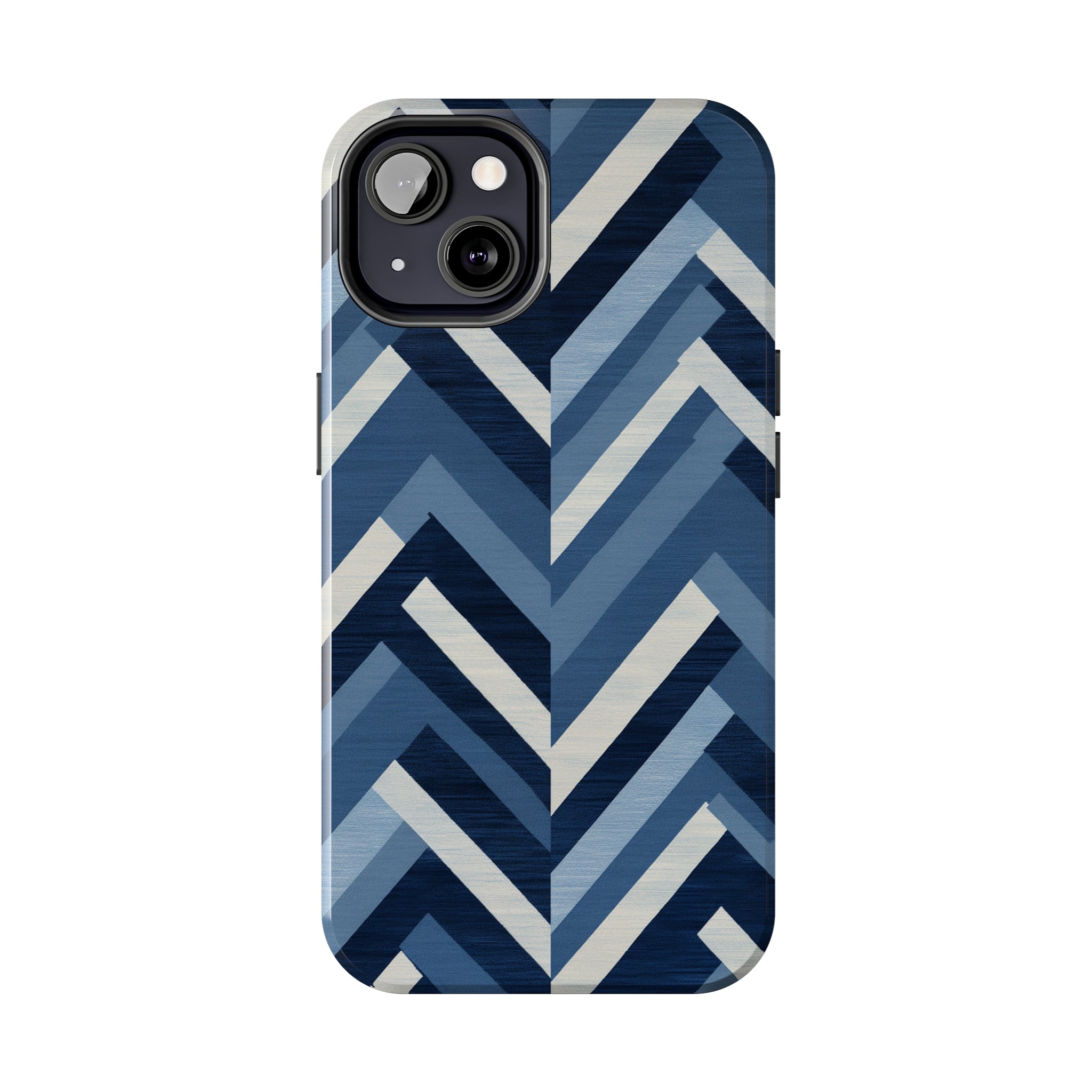 Azure Mosaic: Impact-Resistant iPhone Case