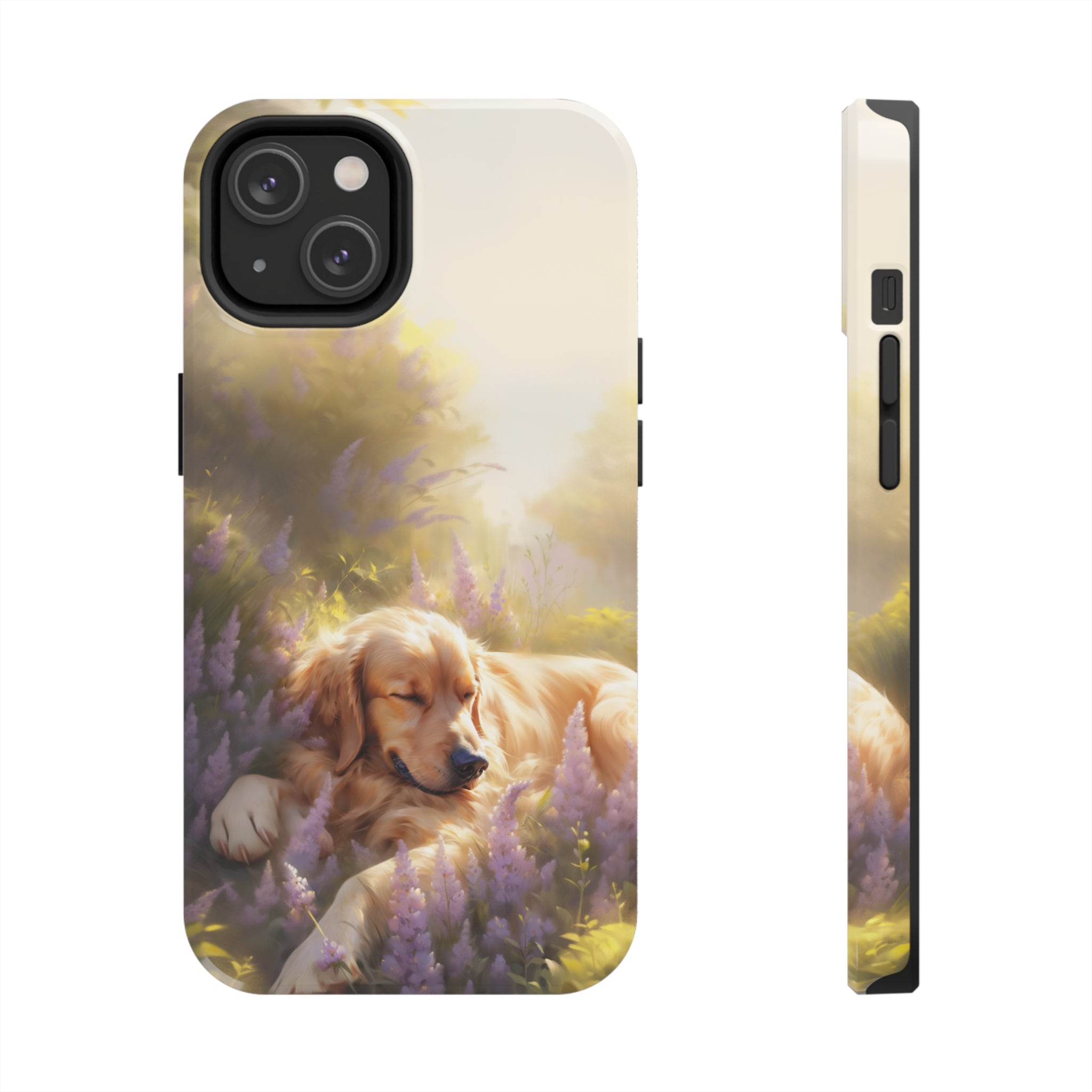 Golden Retriever Love: Impact-Resistant iPhone Case