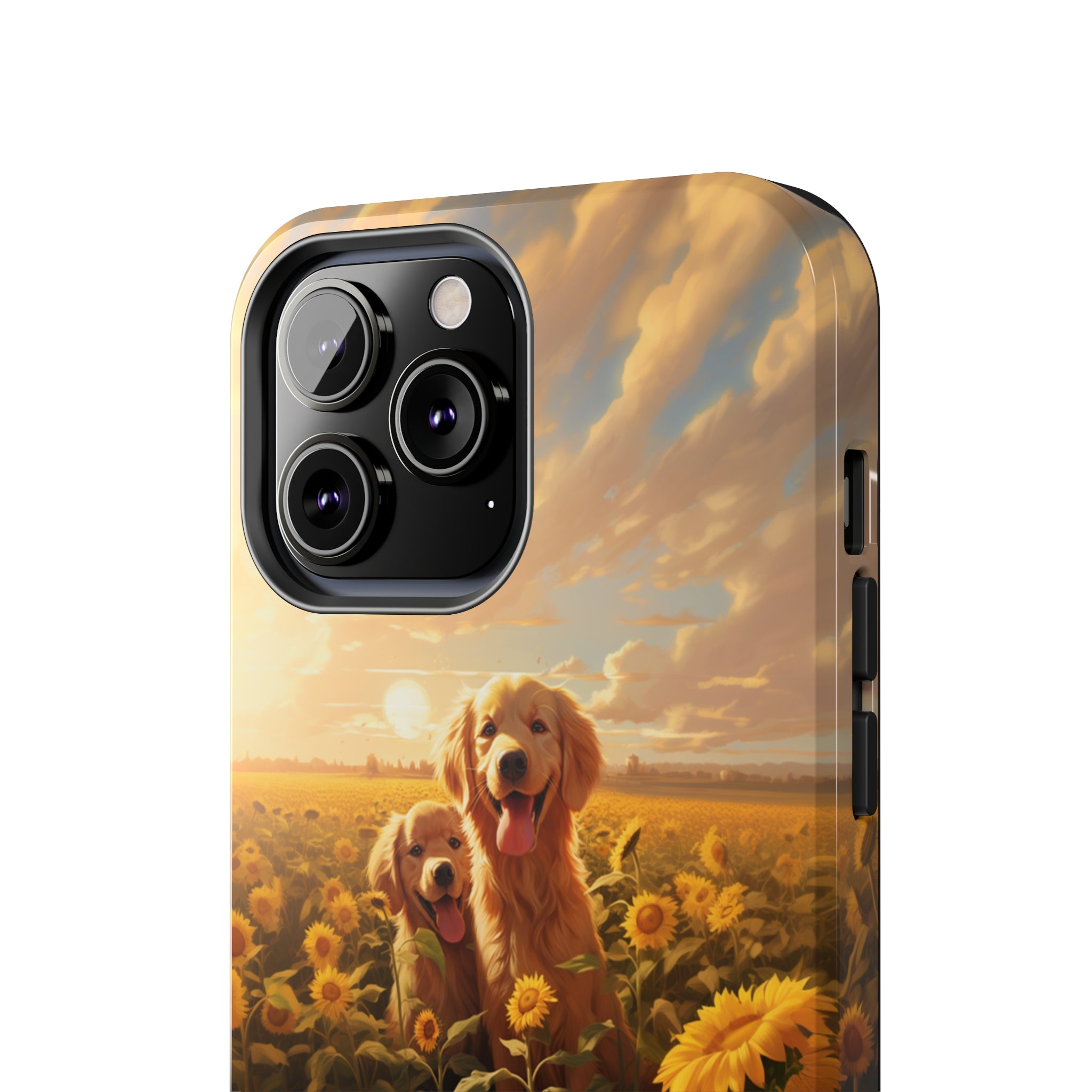 Golden Retriever Love: Impact-Resistant iPhone Case