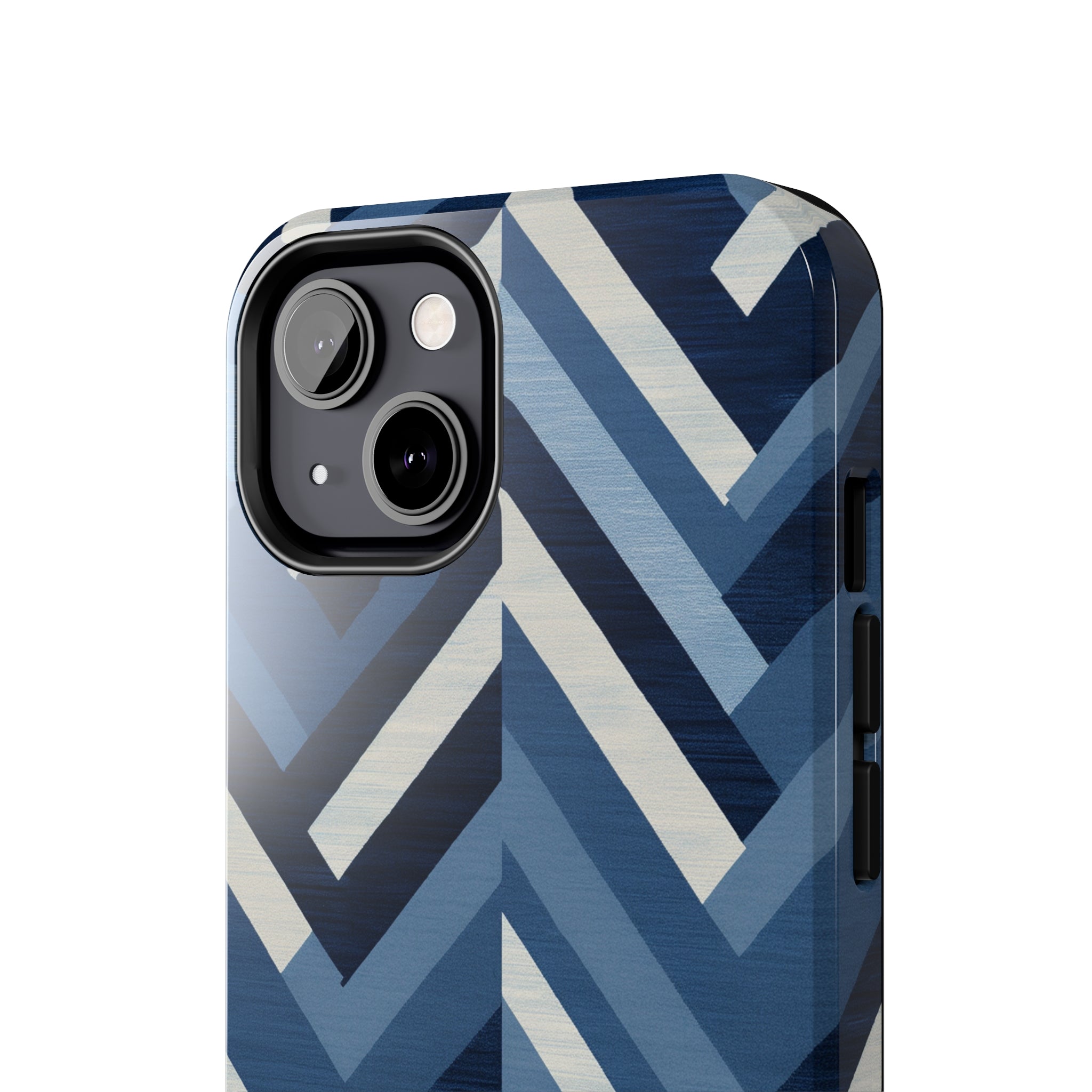 Azure Mosaic: Impact-Resistant iPhone Case