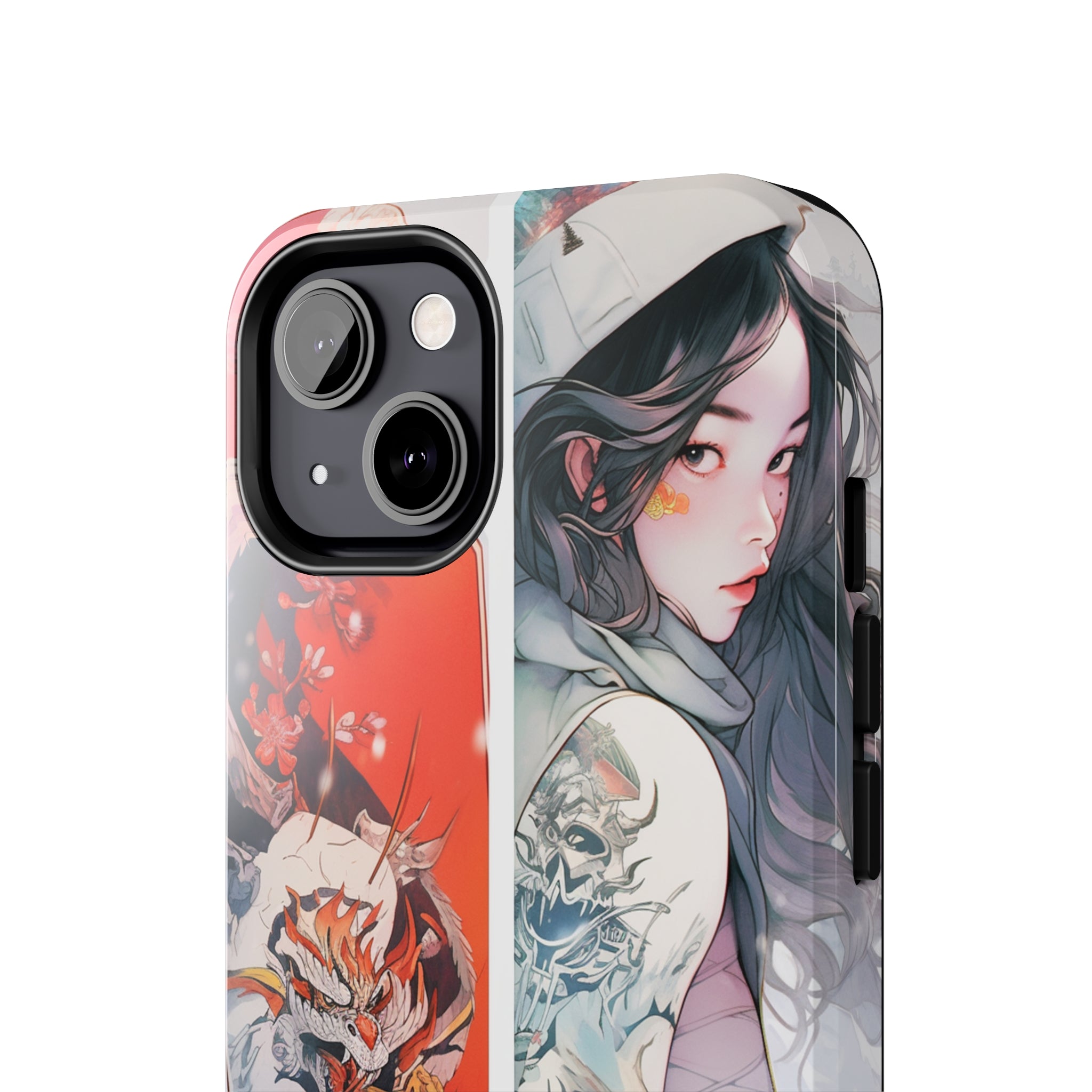 Snowboarding Girl's Odyssey: Impact-Resistant iPhone Case