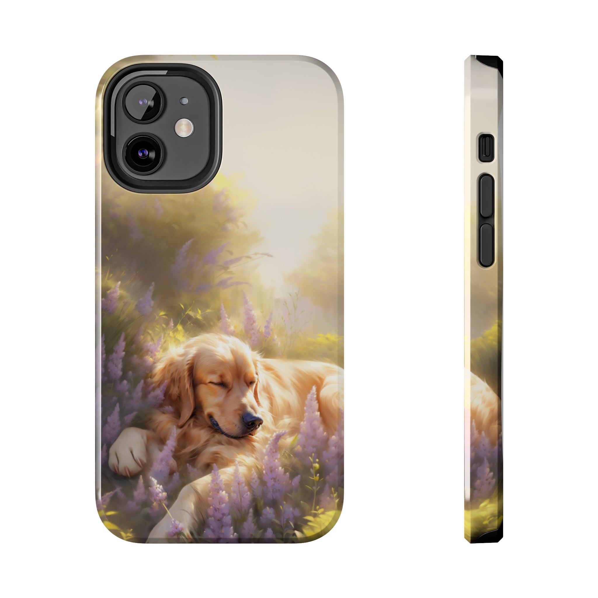 Golden Retriever Love: Impact-Resistant iPhone Case