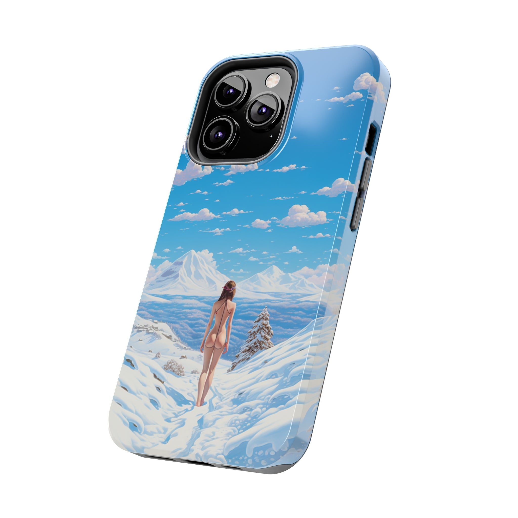 Snowy Majesty: Impact-Resistant iPhone Case