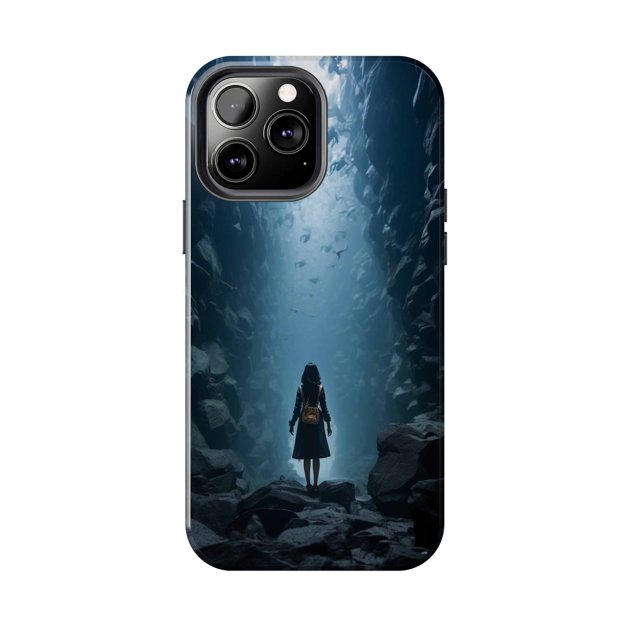 Girl in Abyss: Impact-Resistant iPhone Case