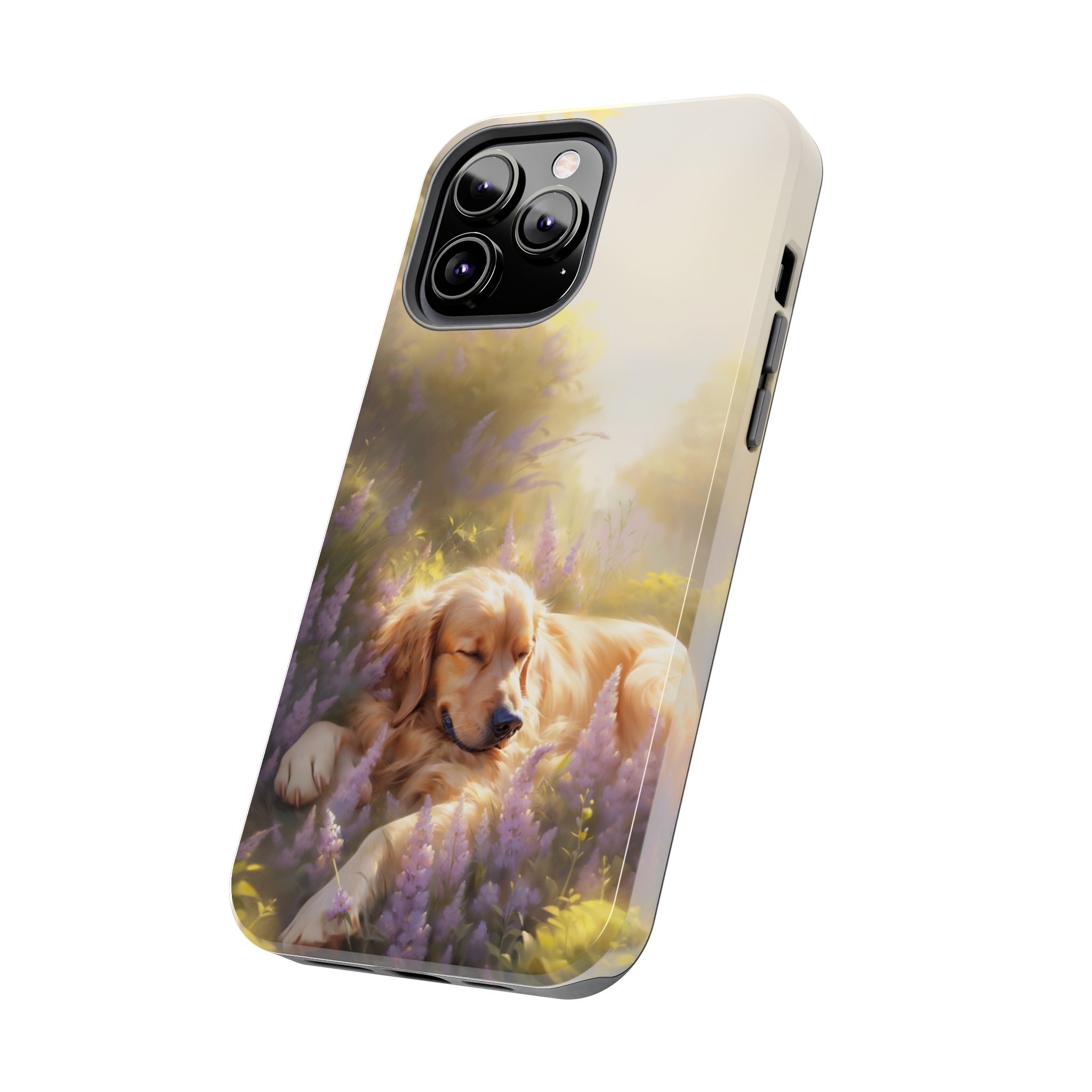 Golden Retriever Love: Impact-Resistant iPhone Case