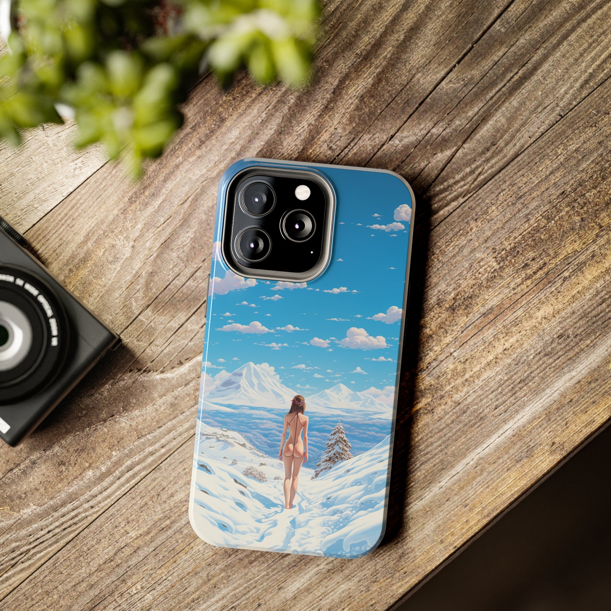 Snowy Majesty: Impact-Resistant iPhone Case