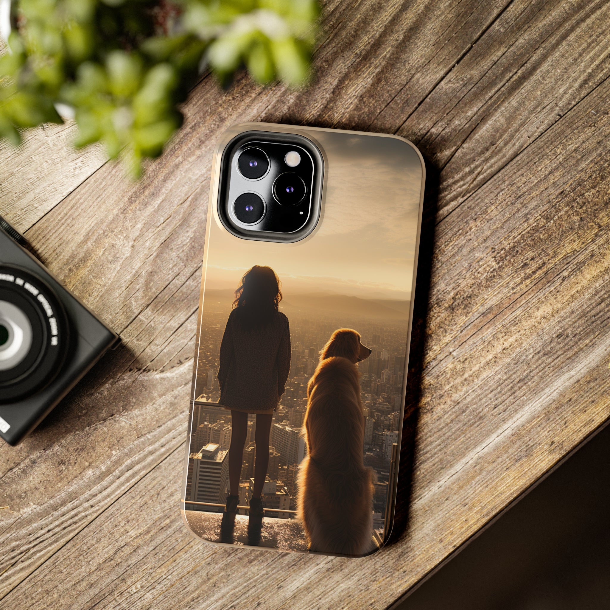 Golden Retriever Bond: Impact-Resistant iPhone Case