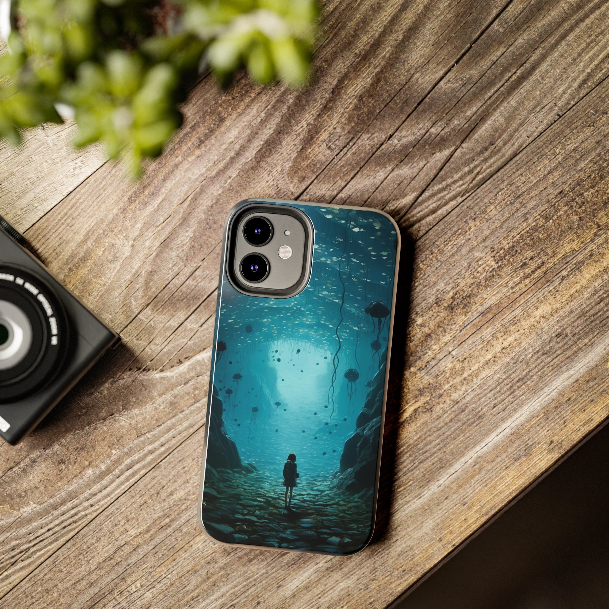 Girl in Abyss: Impact-Resistant iPhone Case