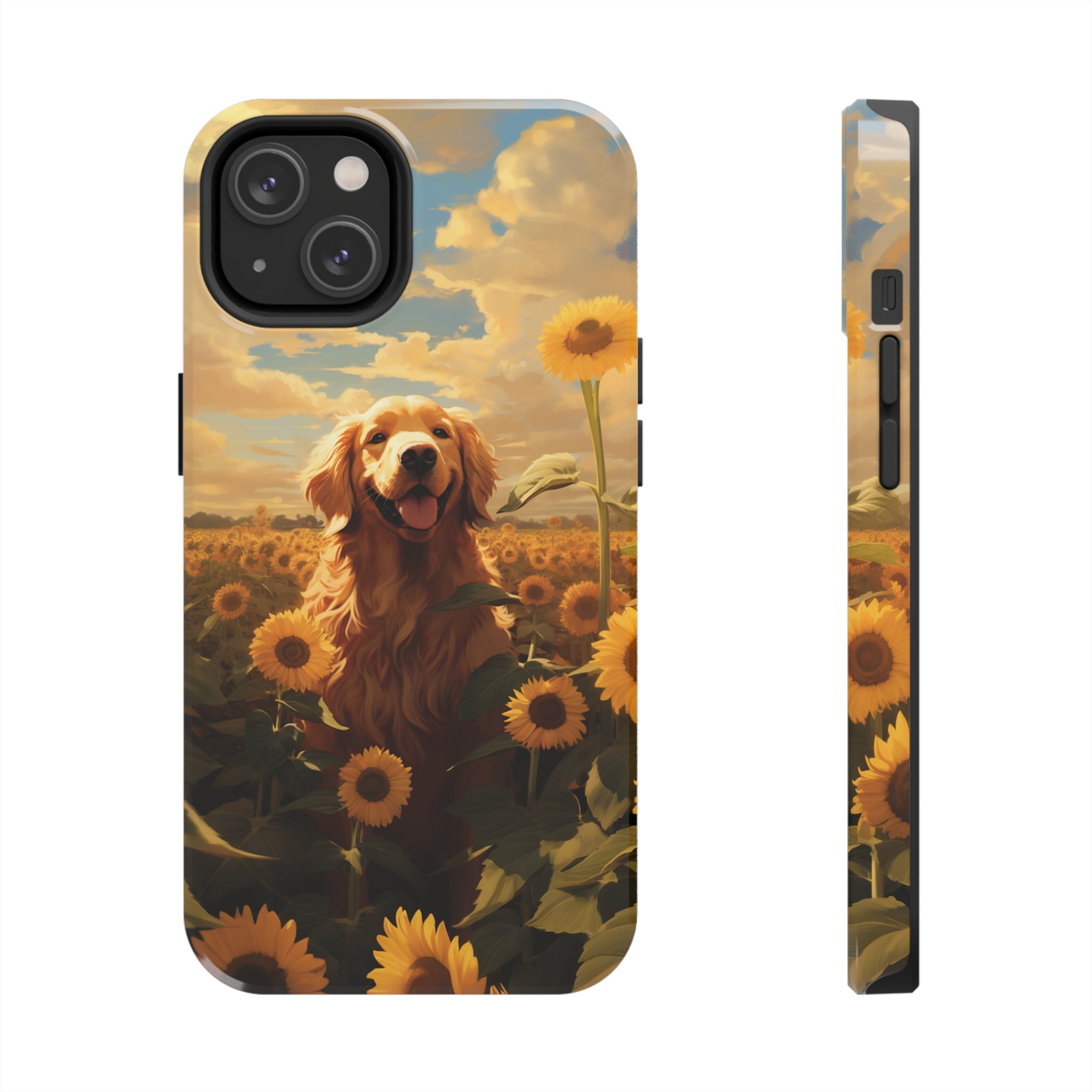 Golden Retriever Love: Impact-Resistant iPhone Case