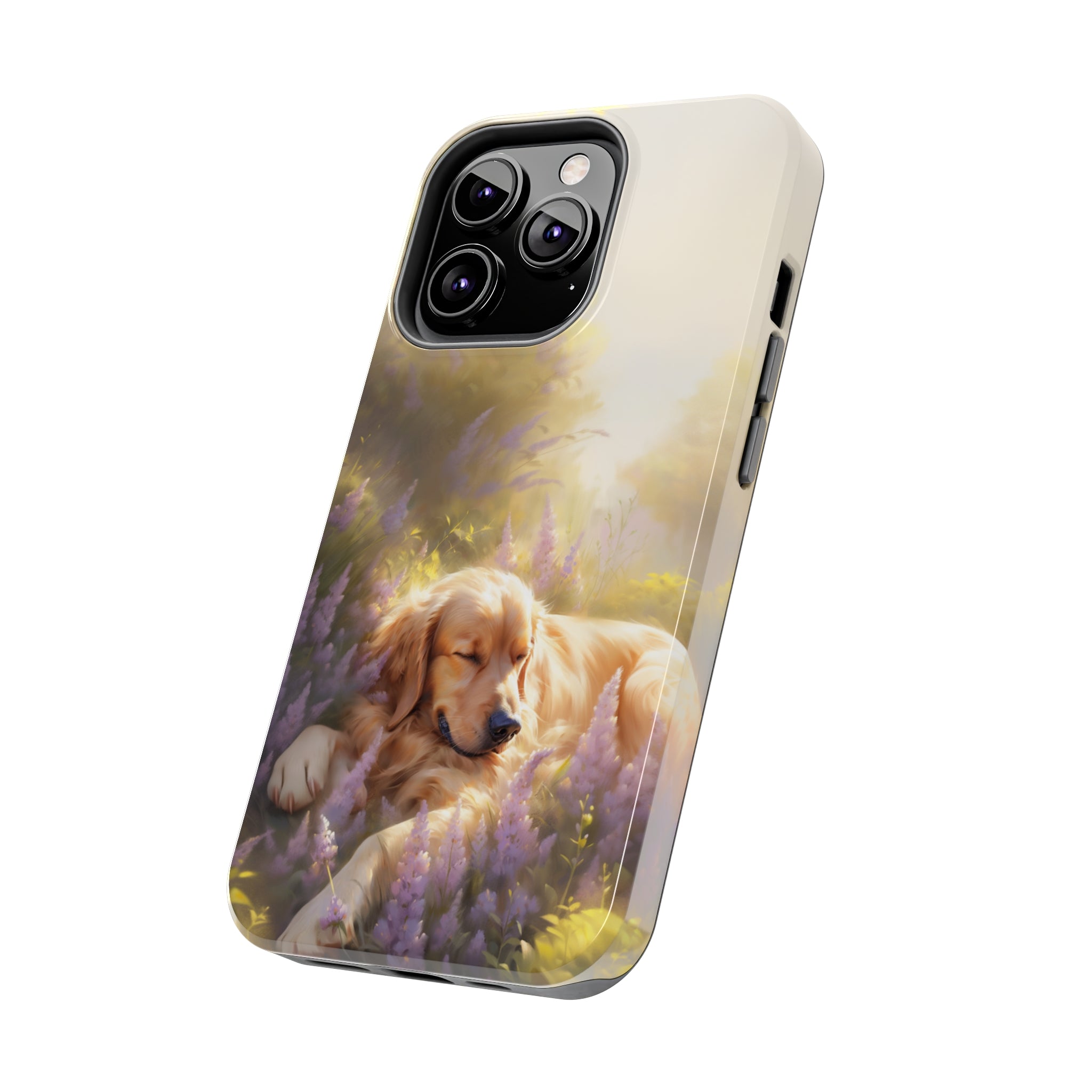 Golden Retriever Love: Impact-Resistant iPhone Case